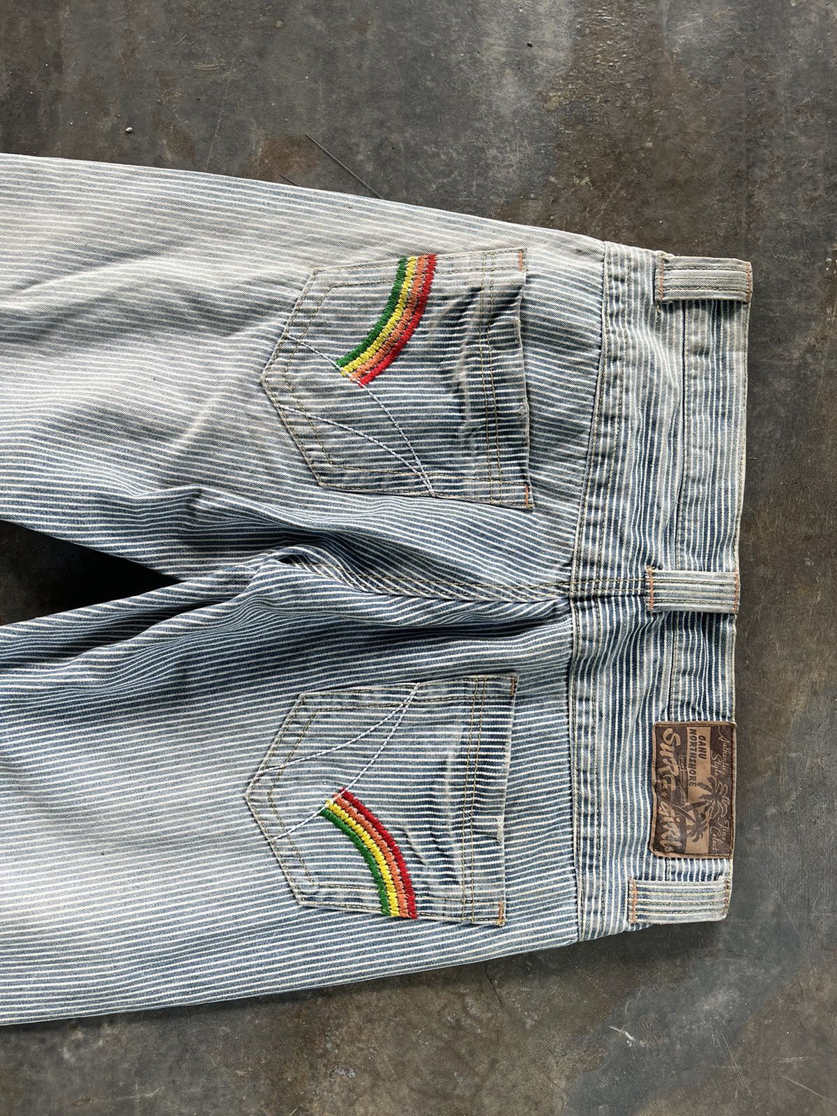 Hysteric Glamour × Japanese Brand × Vintage Hickory Denim Hysteric Inspired Size US 31 - 16 Thumbnail
