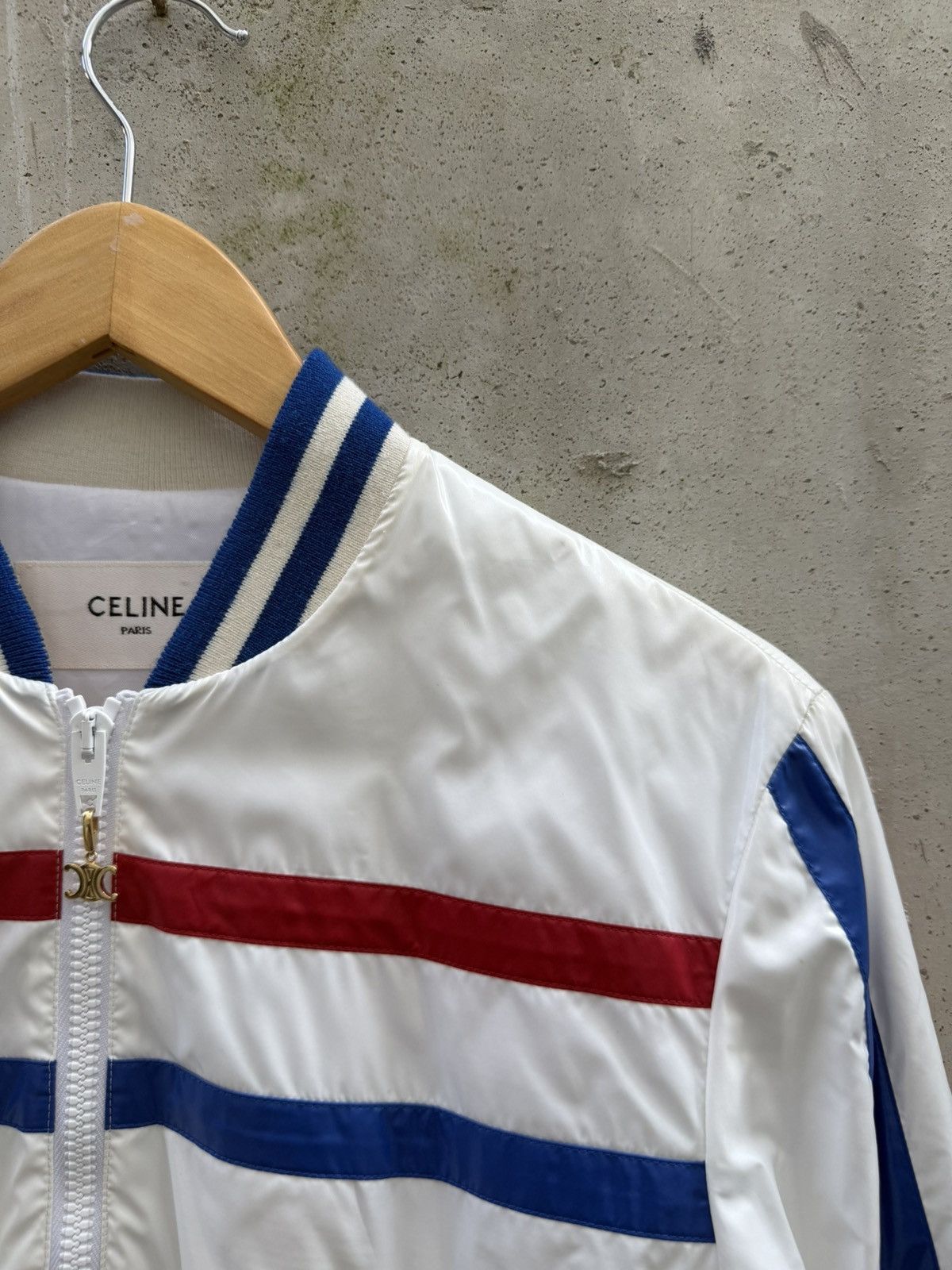Celine SS24 Celine Striped Cropped Nylon Puffer Size XS / US 0-2 / IT 36-38 - 4 Thumbnail