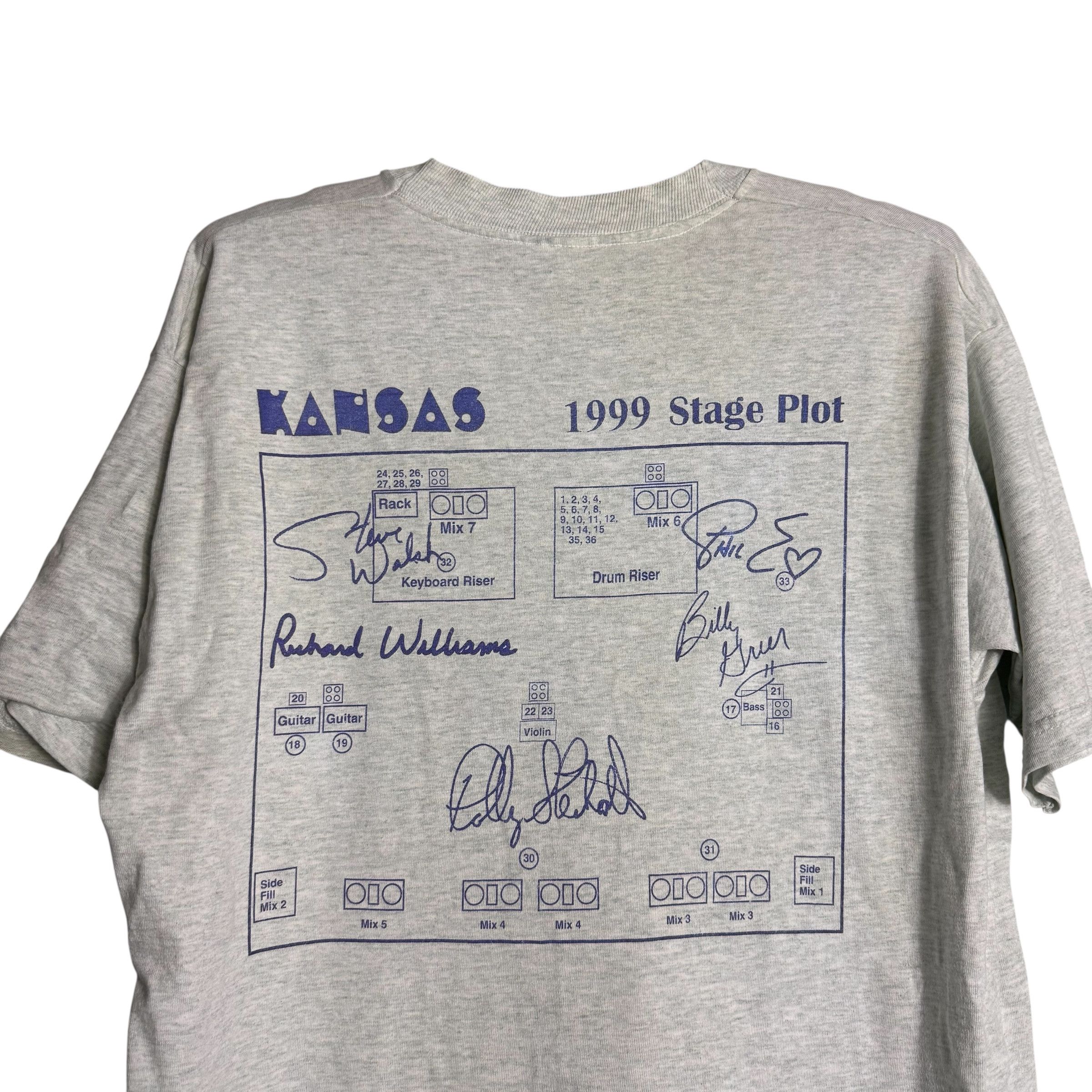 Band Tees 🔥RARE🔥Vintage Kansas Band 1999 Stage Pilot T-shirt Size US L / EU 52-54 / 3 - 4 Thumbnail