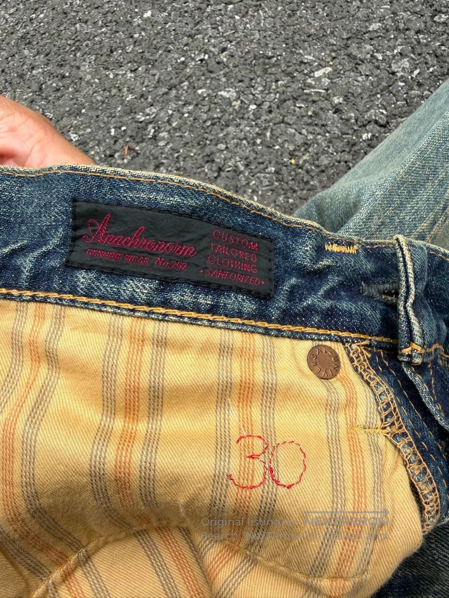 Vintage Vintage Anarchrom Washed Blue Jeans. Size US 31 - 5 Thumbnail