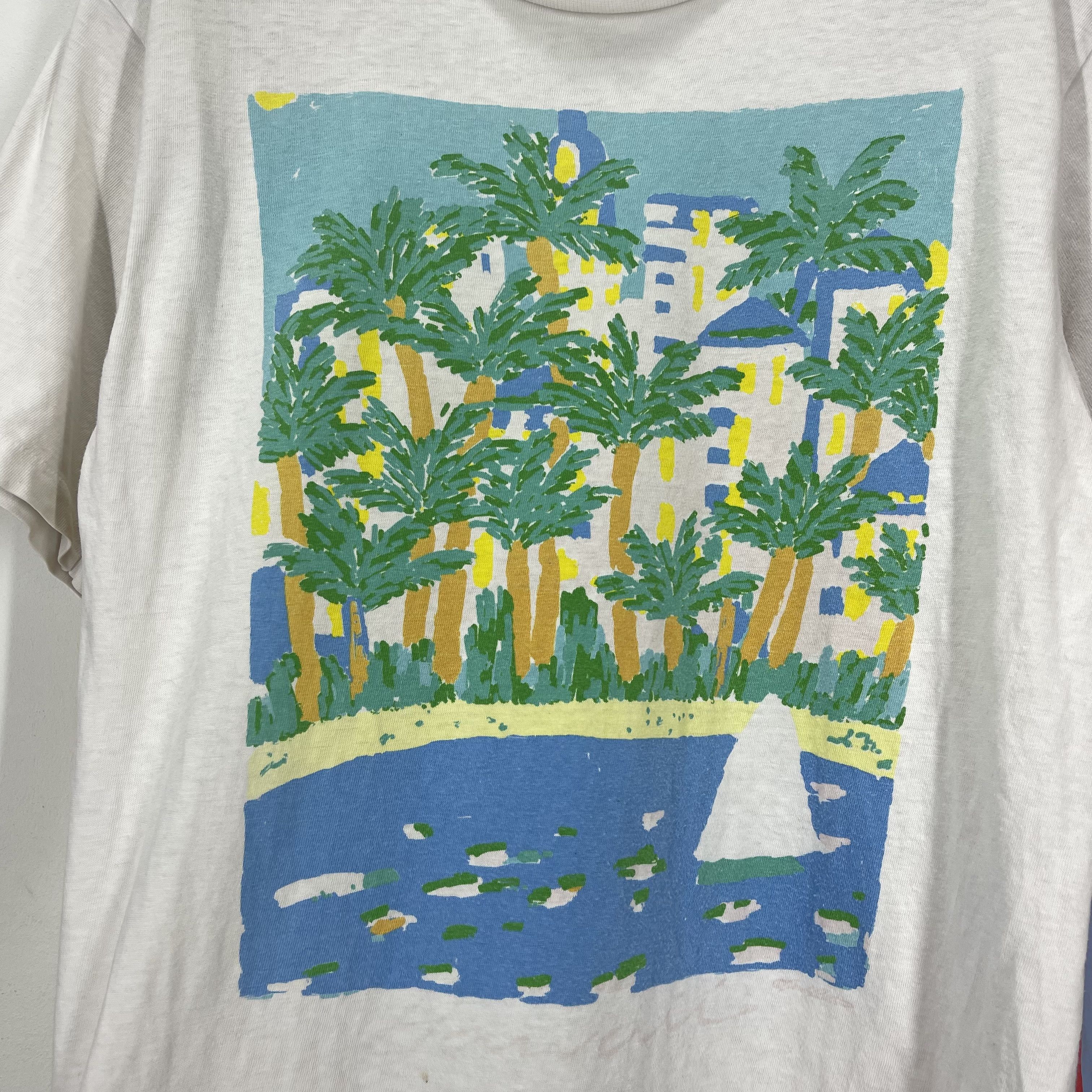Vintage 90s Vintage HAWAII by CRAZY SHIRT Crew Neck T Shirt #2033/14 Size US M / EU 48-50 / 2 - 2 Thumbnail