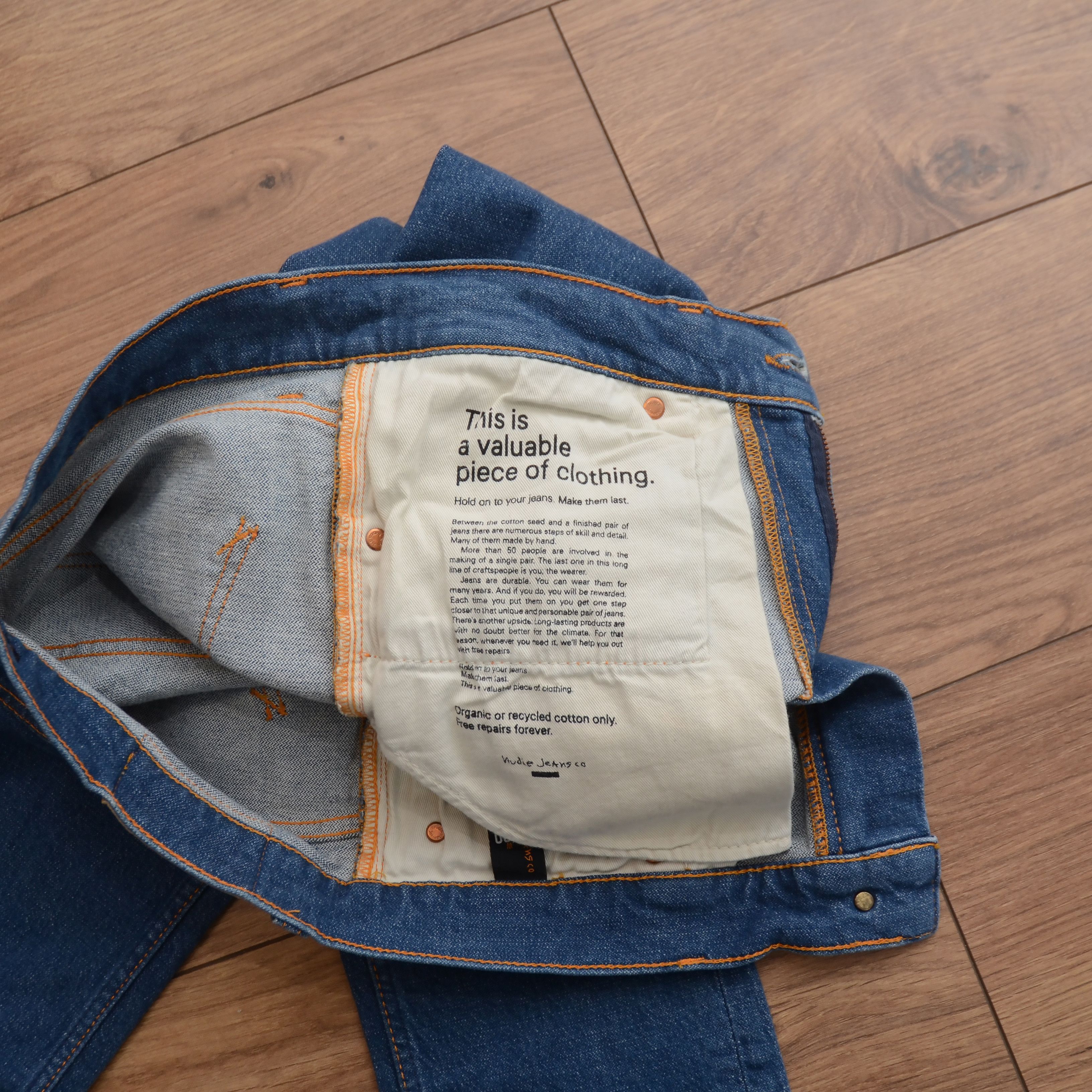 Nudie Jeans Nudie Jeans Lean Dean Lean Dean Broken Twill Slim W30 L32 Size US 30 / EU 46 - 13 Thumbnail