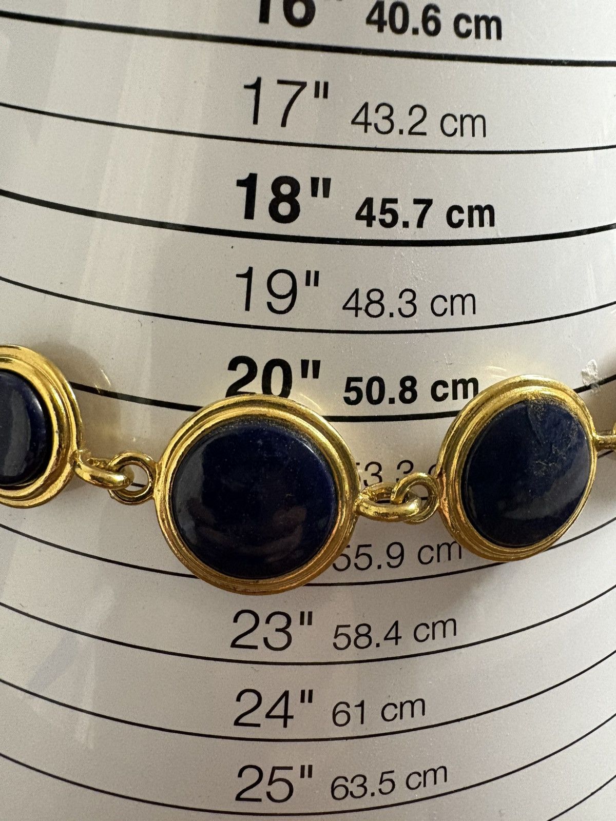 Lauren Conrad Gold Tone Reversible Statement Necklace Blue White Cabochon Size ONE SIZE - 5 Thumbnail