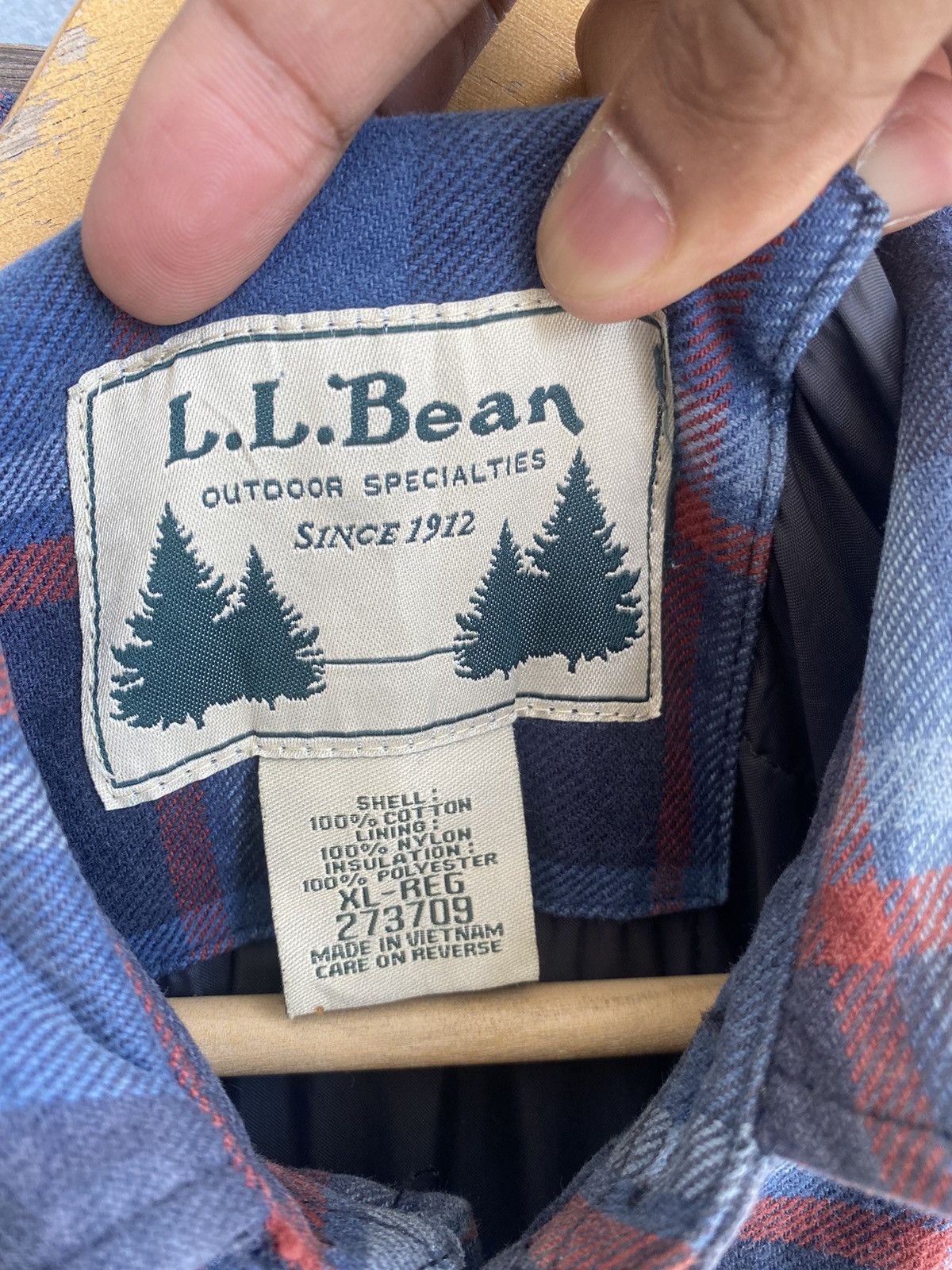 L.L. Bean Vintage Y2K L.L Bean Quilted Lined Plaid Shirt Jacket Size US XL / EU 56 / 4 - 8 Thumbnail