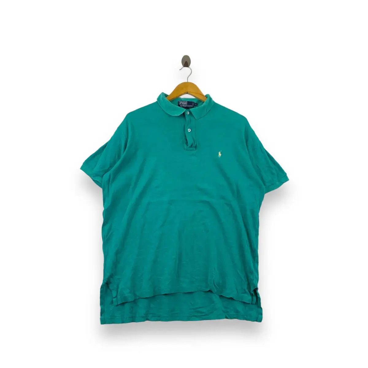 Vintage 90’ POLO RALPH LAUREN Small Pony Green Polo Tee