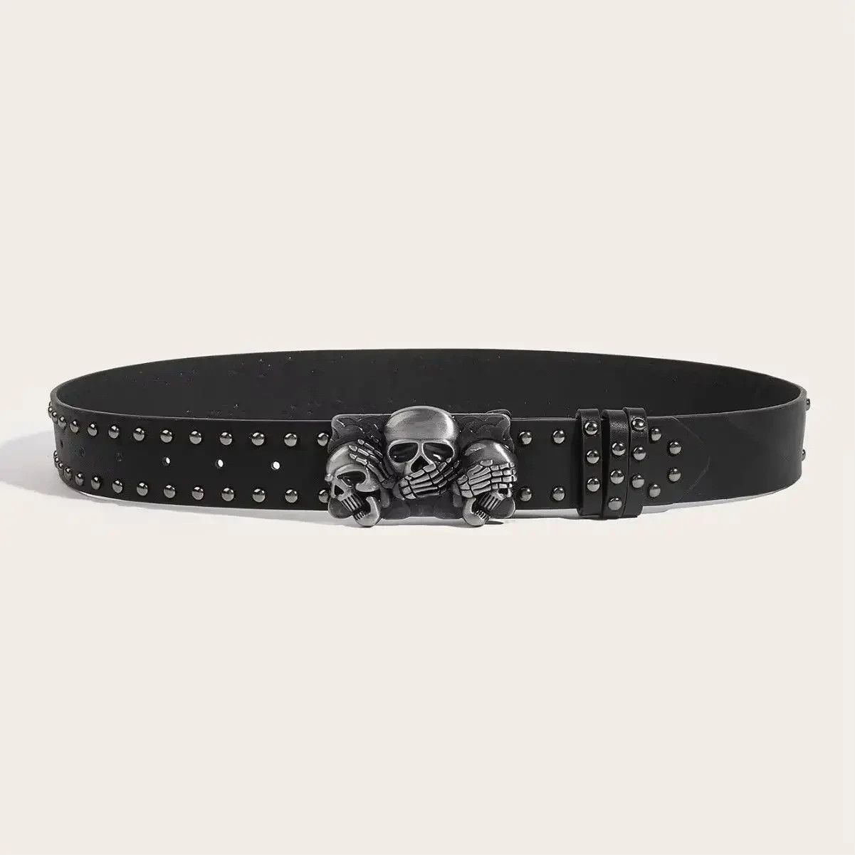 Japanese Brand Skull Rivet Belts Size ONE SIZE - 4 Thumbnail