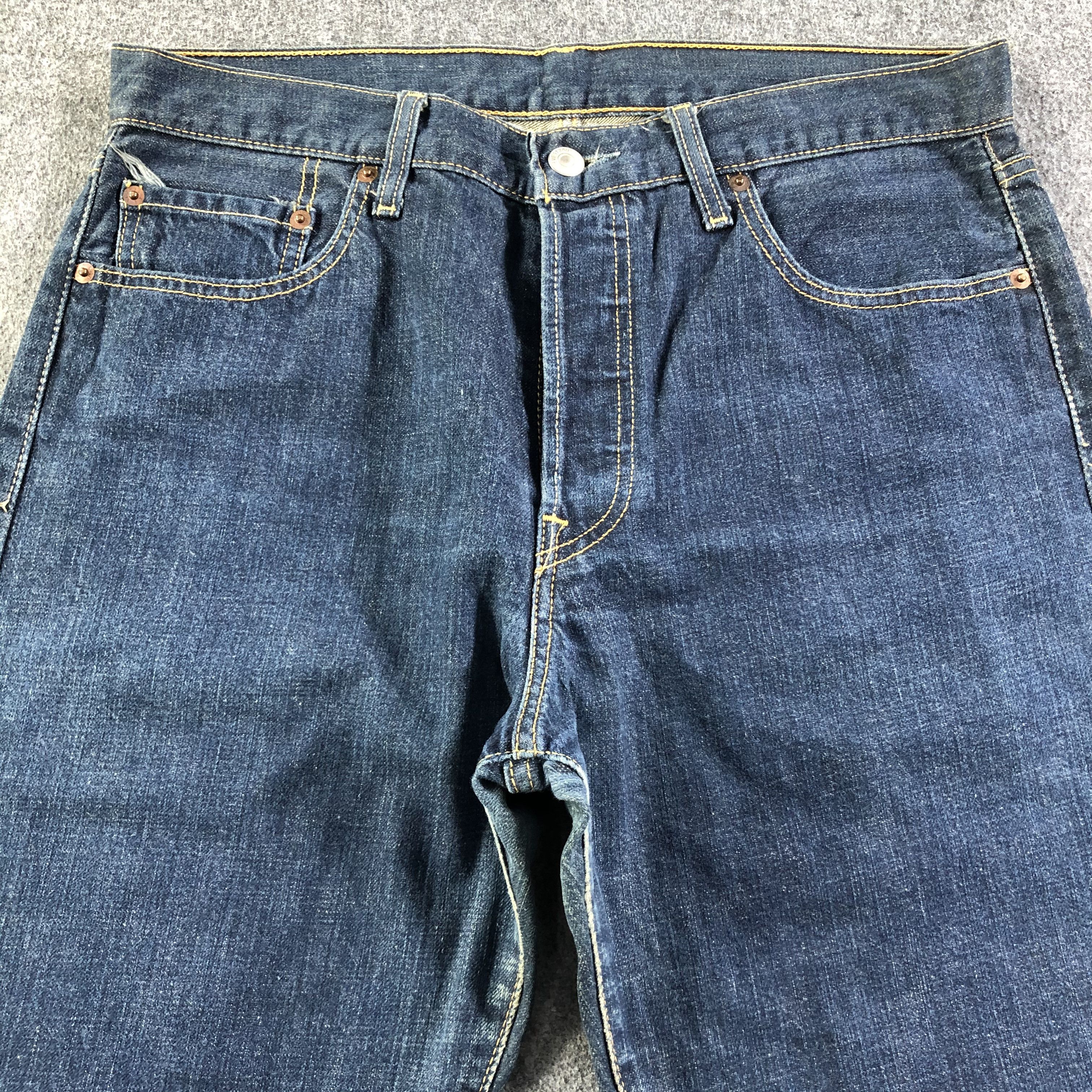 Levi's Vintage 90s Blue Wash Levis 501 Jeans-J2823 Size US 33 - 3 Thumbnail