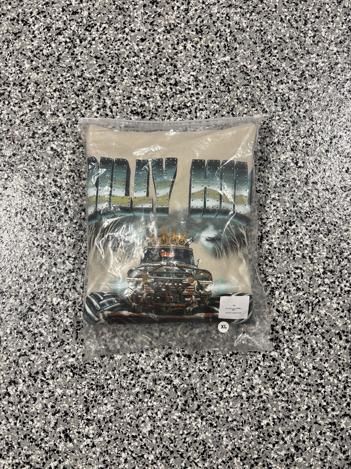 Billy Hill 2021 Billy Hill “Bloody Snow Plow” Blue/Cream Hoodie Size XL Size US XL / EU 56 / 4 - 4 Thumbnail