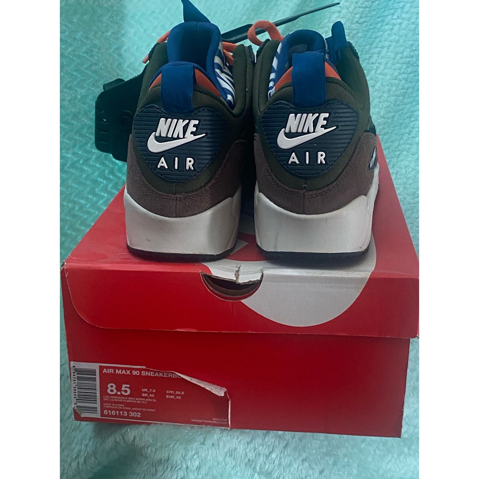 Nike Air Max 90 Sneakerboot PRM 'Lagoon Green' m8.5 w10 Size US 8.5 / EU 41-42 - 5 Thumbnail