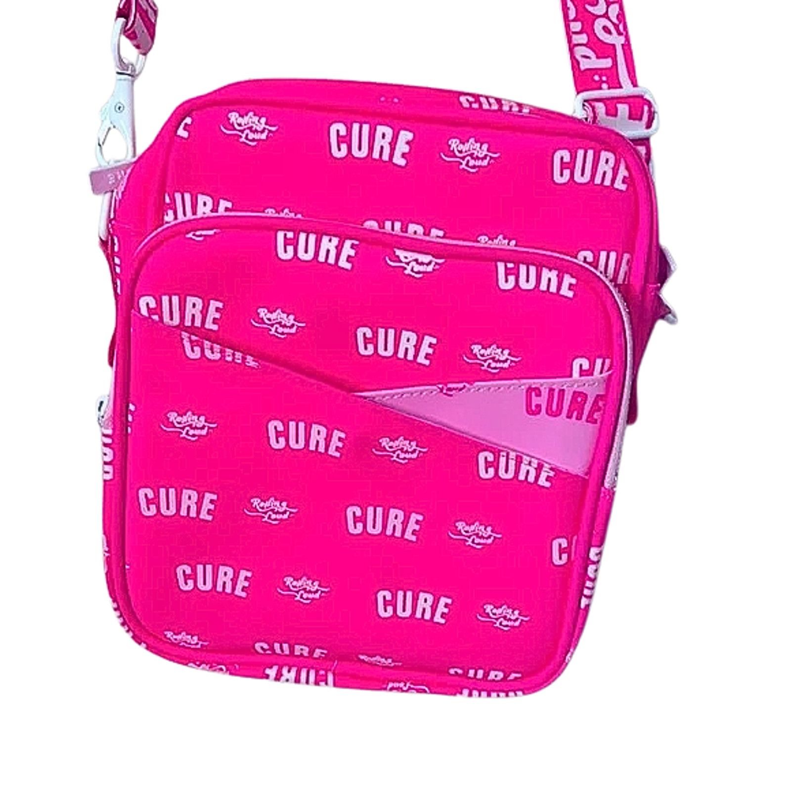 Other CURE x Rolling Loud Hot Pink 3M Reflective Messenger Bag NIB Size ONE SIZE - 9 Thumbnail