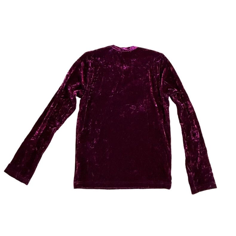 Comme des Garcons Comme Des Garcons Purple Velvet Top Tee Size XS / US 0-2 / IT 36-38 - 2 Thumbnail