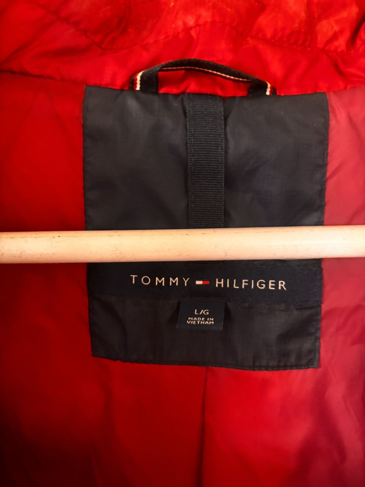 14th Addiction × Tommy Hilfiger × Vintage Tommy Hilfiger Vintage Red Puffer Jacket Size US L / EU 52-54 / 3 - 4 Thumbnail