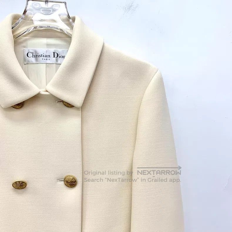 Dior Dior Beige wool lapel double-breasted long-sleeved suit Size M / US 6-8 / IT 42-44 - 3 Thumbnail