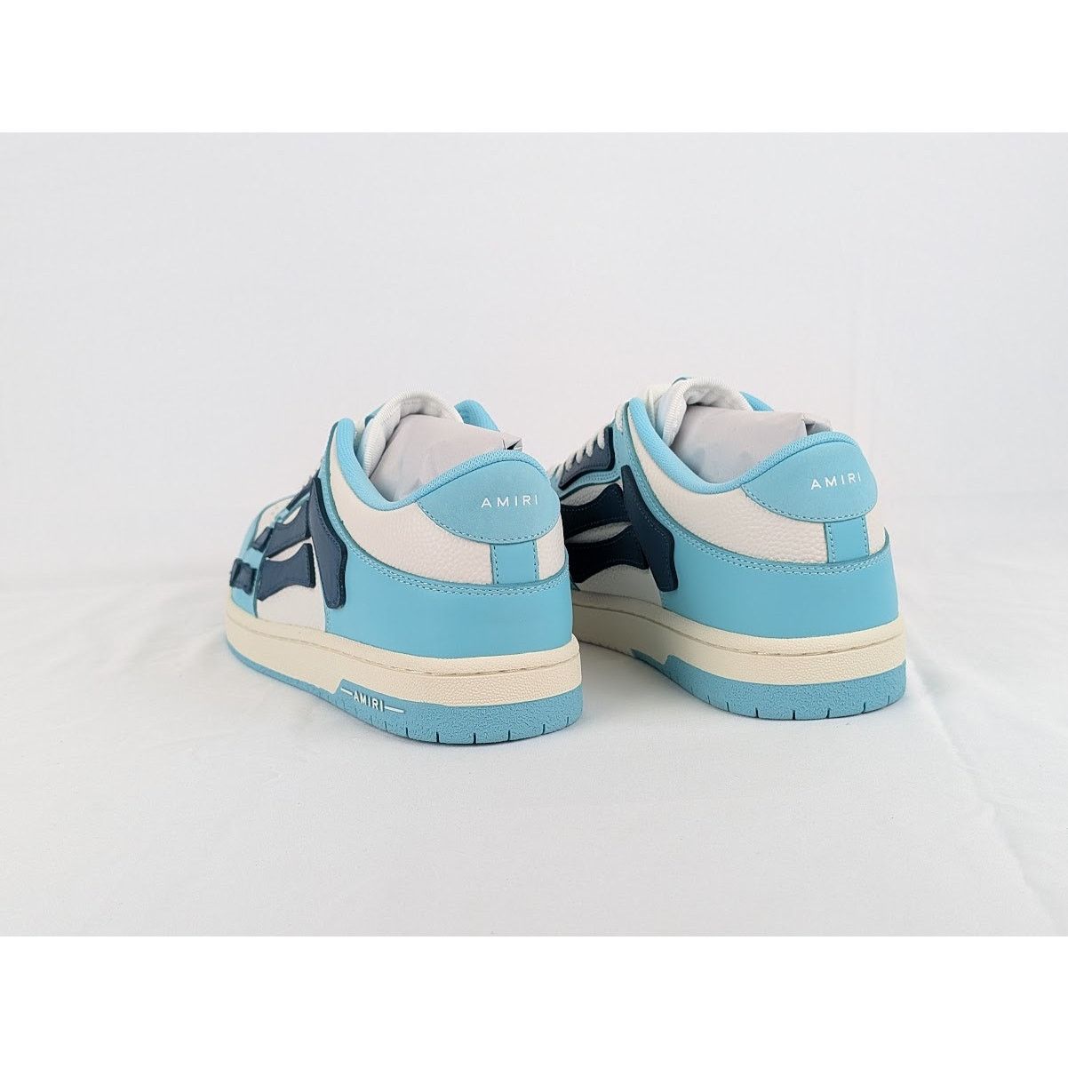 Amiri o1rshd1 Q:2 / Skel Top Low Sneakers in Slate Blue Size US 12 / EU 45 - 11 Thumbnail