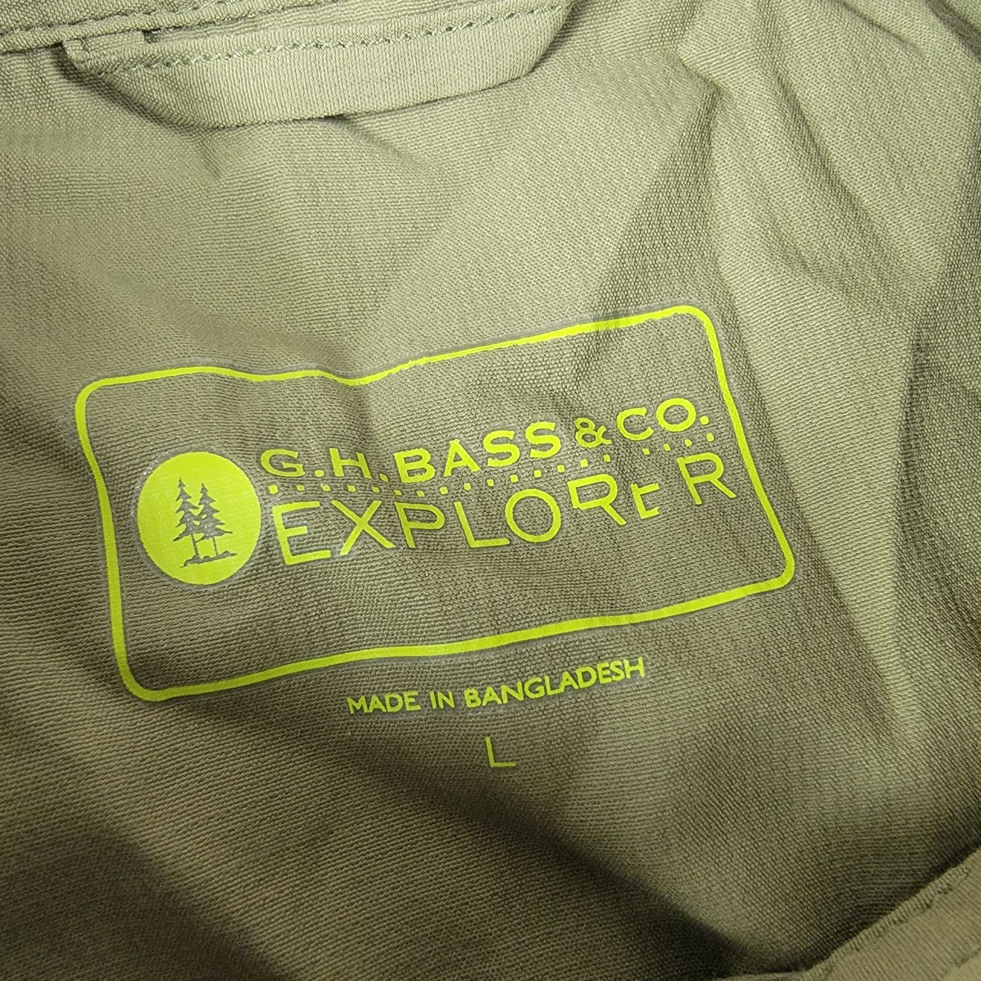 G.H. Bass & Co. GH Bass Co Explorer Mens Large Olive Green Shirt Short Sleev Size US L / EU 52-54 / 3 - 4 Thumbnail
