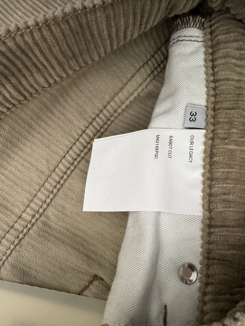 Our Legacy our legacy size 29 Khaki corduroy casual pants 2502-Nextarr Size US 29 - 4 Thumbnail