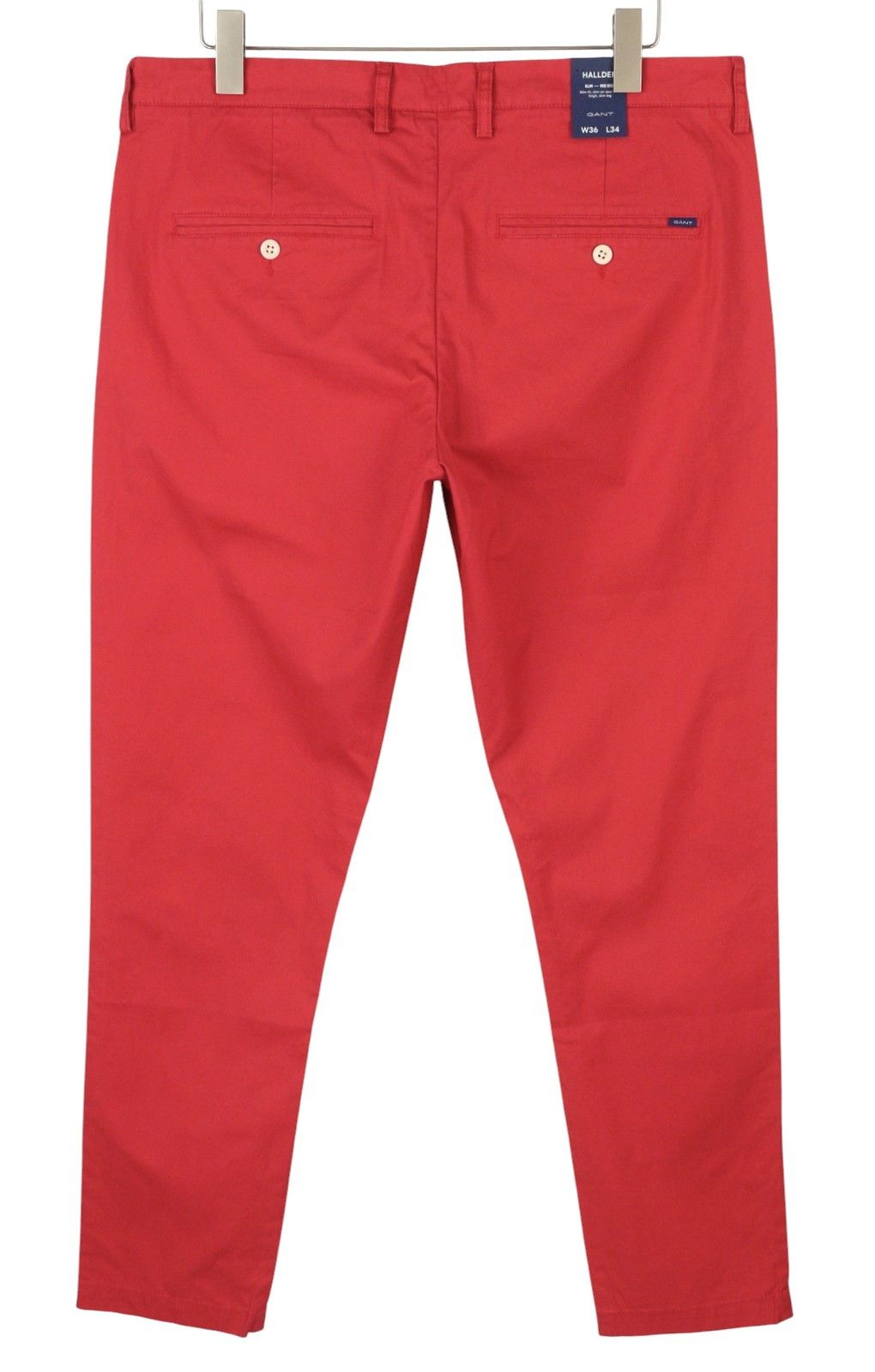 Gant HALLDEN SUNFADED W36/L34 Cardinal Red Zip Trousers 87370 Size US 36 / EU 52 - 2 Thumbnail