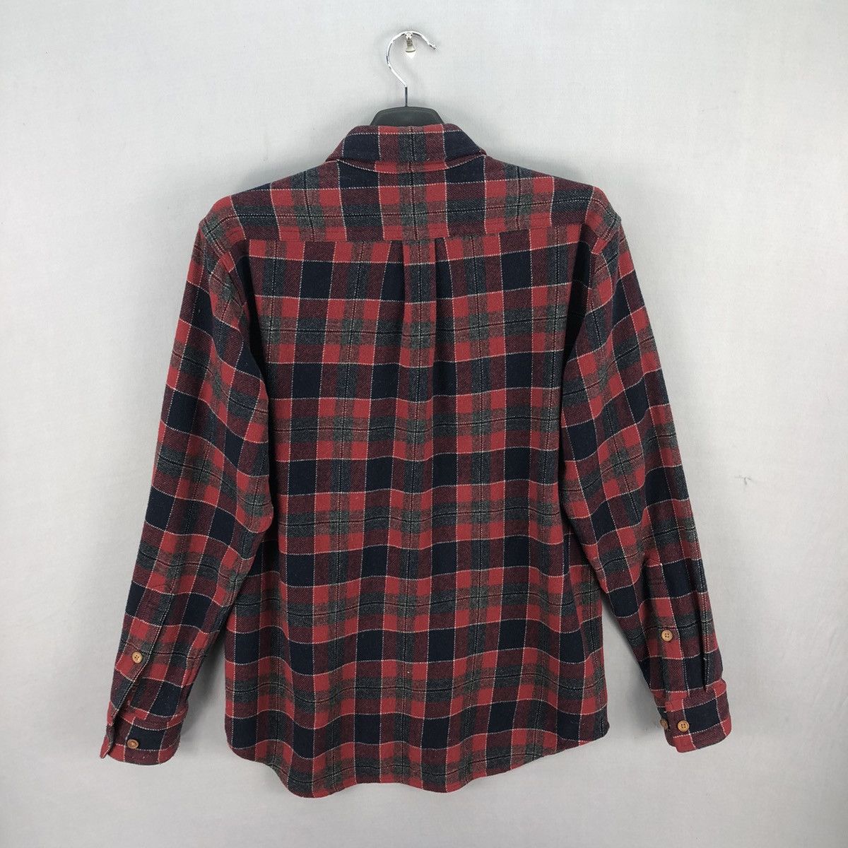 Flannel Vintage Wool Flannel Red Checkered Double Pocket Shirt Size US M / EU 48-50 / 2 - 4 Thumbnail