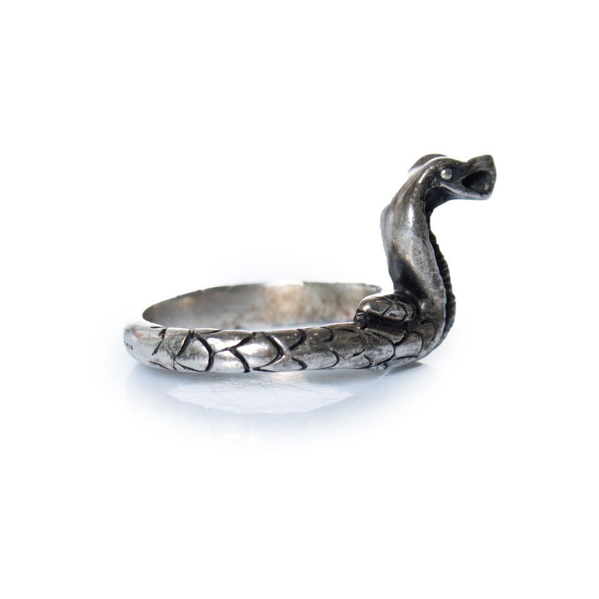 Saint Laurent Paris Saint Laurent, silver toned cobra snake ring Size ONE SIZE - 3 Thumbnail