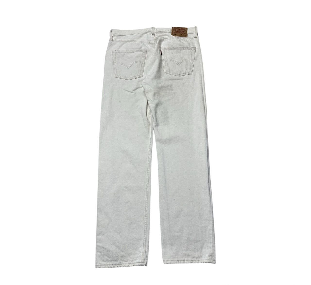 Levi's × Levi's Vintage Clothing × Vintage Vintage 501 90s Levi’s white denim jeans pants Size US 36 / EU 52 - 2 Thumbnail