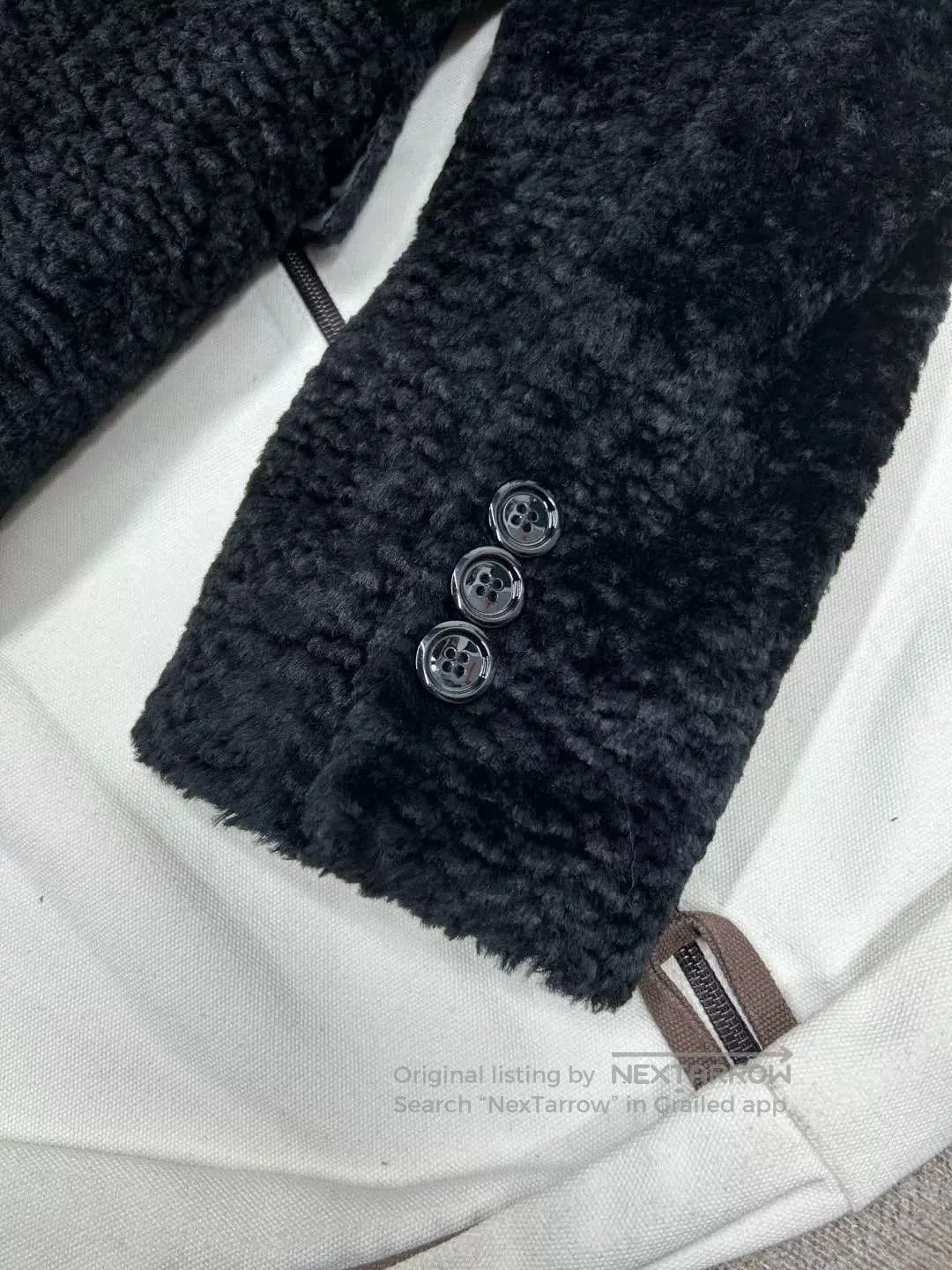 Emporio Armani Emporio Armani Fur-Textured Wool Coat. Size US S / EU 44-46 / 1 - 6 Thumbnail