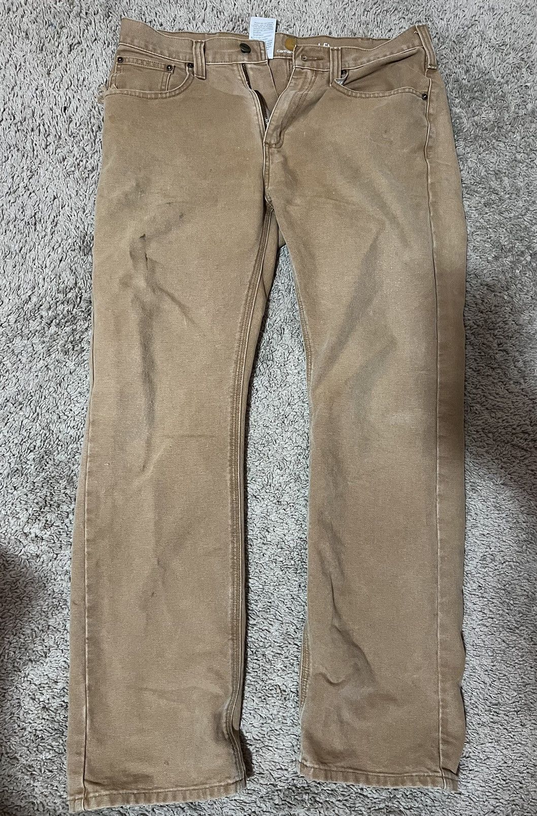 Carhartt Vintage Carhartt khaki carpenter pants Size US 32 / EU 48 - 1 Thumbnail