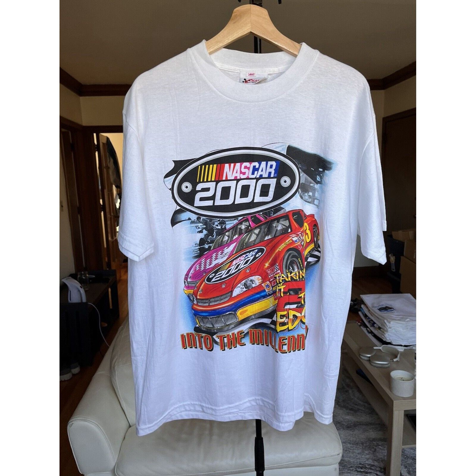 NASCAR VINTAGE NASCAR RACING MILLENNIUM 2000 90S Y2K GRAPHIC TEE Size US L / EU 52-54 / 3 - 2 Thumbnail