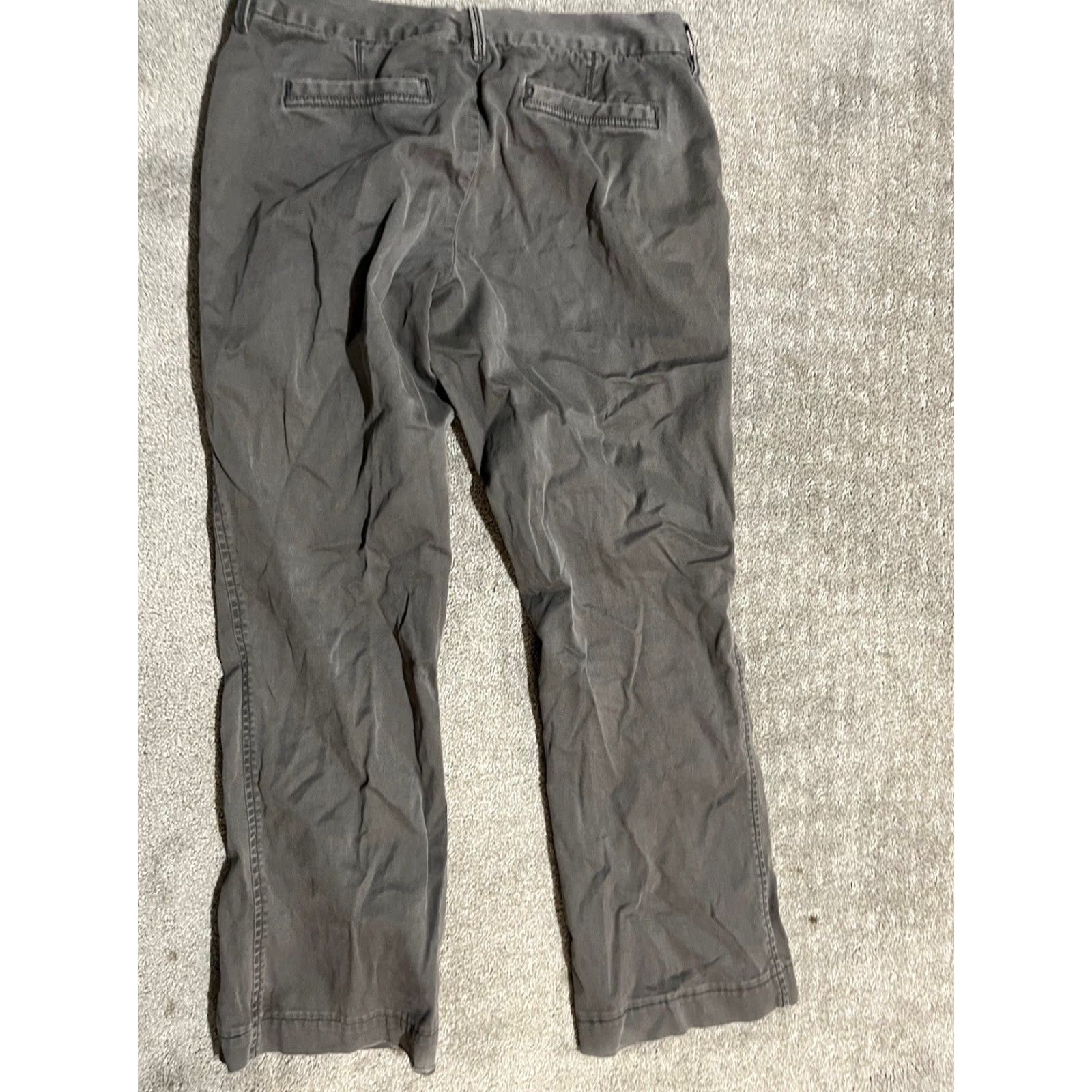 Banana Republic VINTAGE Banana Republic Women's Pants Gray Chino Relaxed Fit Size 4 Casual Business Office Size 27" / US 4 / IT 40 - 3 Thumbnail