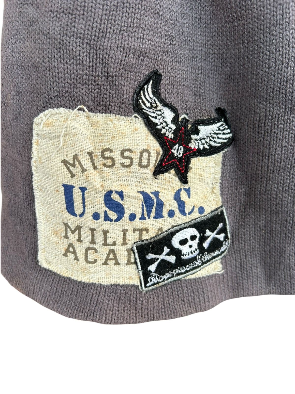 Japanese Brand × Kapital × Vintage Sunfaded Skull U.S.M.C big Beanie Hats Size ONE SIZE - 9 Thumbnail