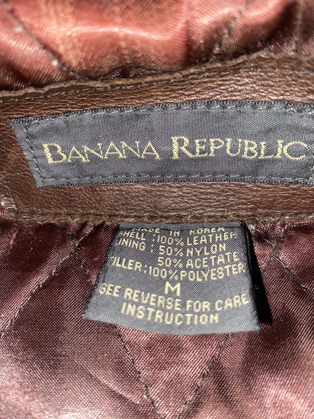 Banana Republic Rustic brown leather jacket Size M / US 6-8 / IT 42-44 - 4 Thumbnail