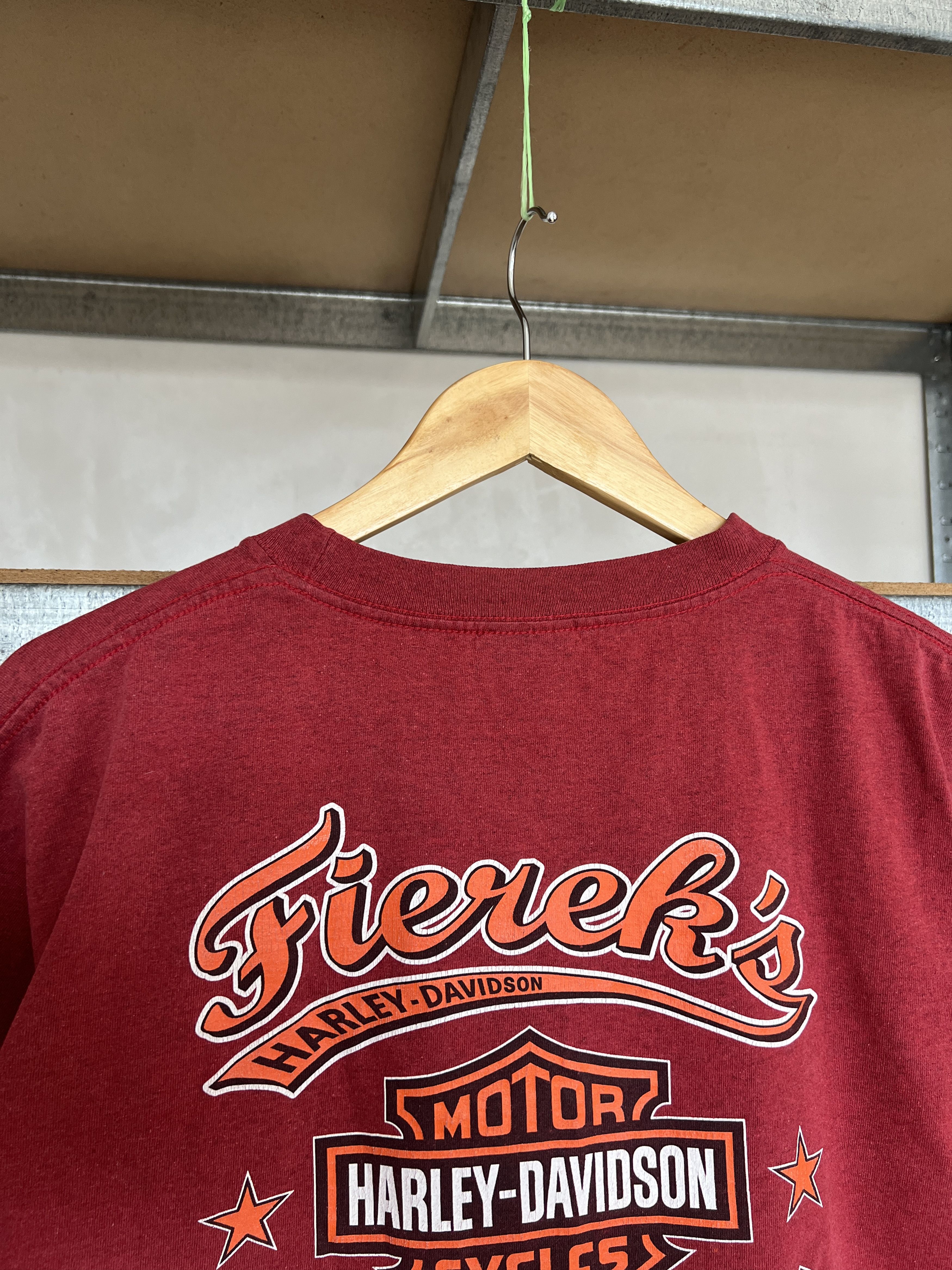 Harley Davidson Vintage 2001 Harley Davidson Fierek’s Ulm-Ringingen T-shirt Size US L / EU 52-54 / 3 - 11 Thumbnail