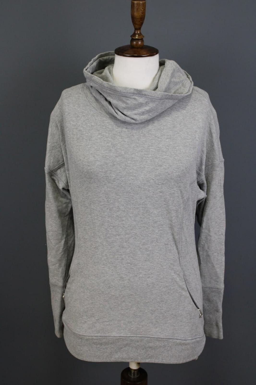 Lululemon Lululemon Grey Cowl Neck Lagenlook Knit Pullover Sweater Size M / US 6-8 / IT 42-44 - 1 Thumbnail
