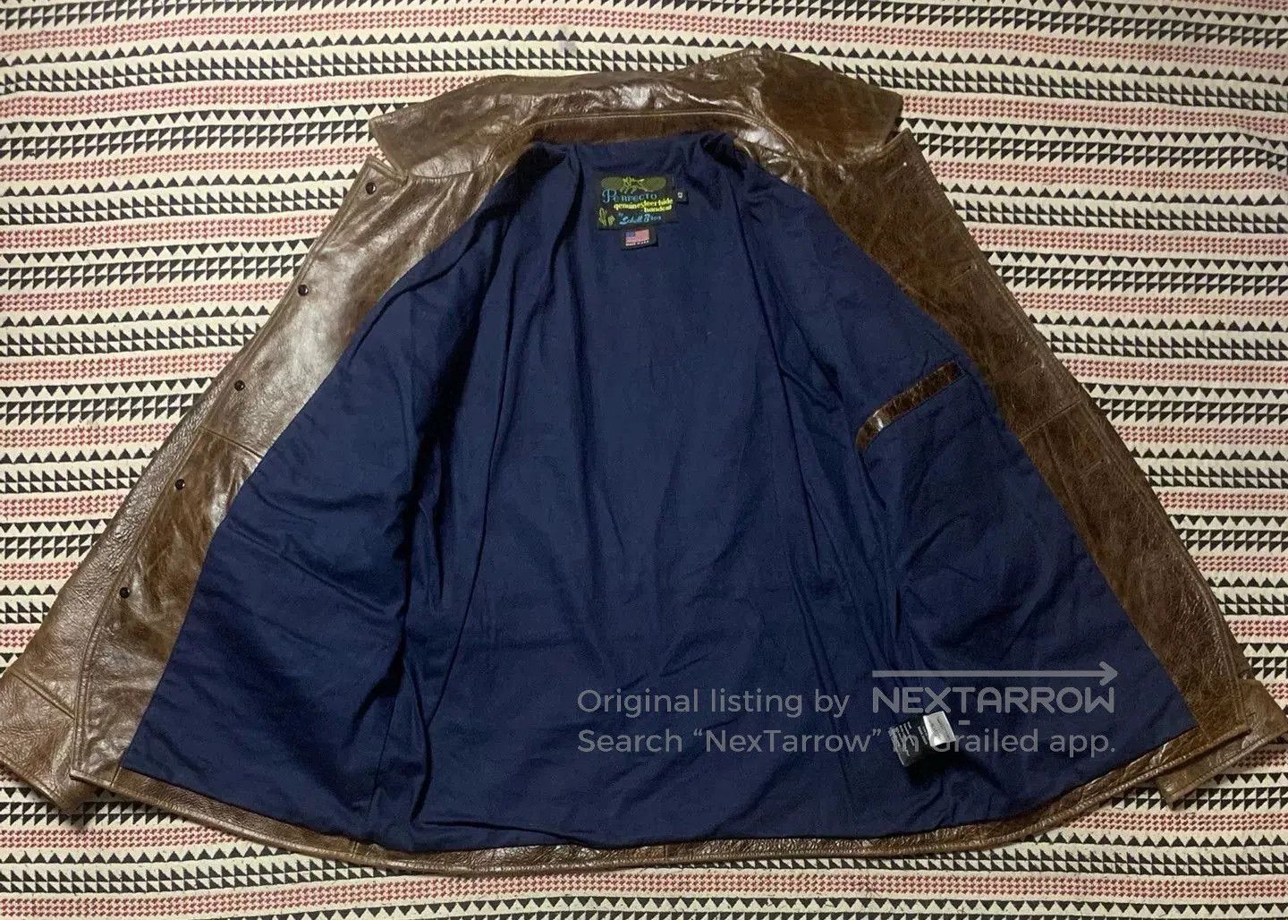 Schott brown leather jacket by Schott. Size US L / EU 52-54 / 3 - 3 Thumbnail