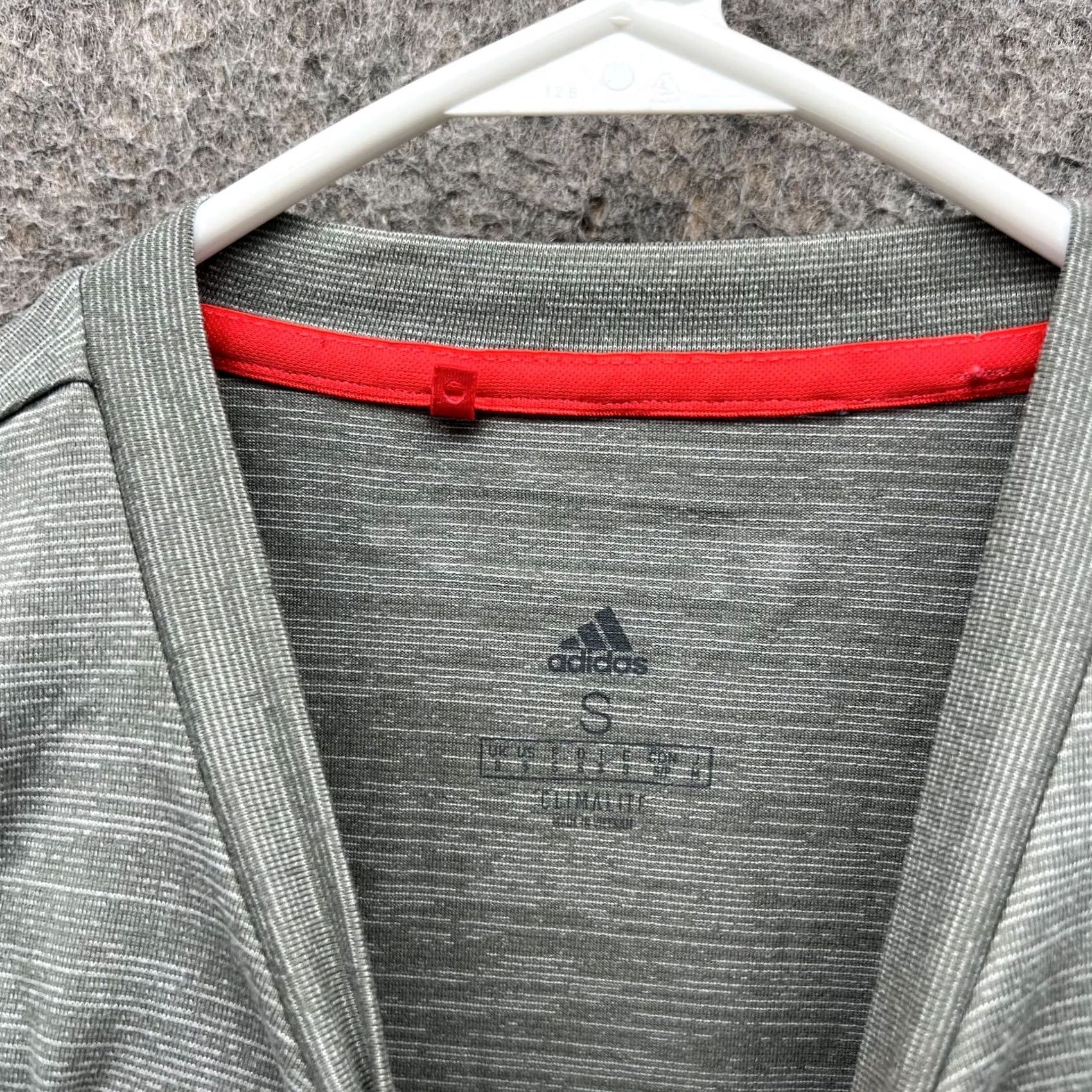 Adidas Adidas Shirt Mens Small Gray Climachill Athletic Heather Trefoil Sleeve Short Sleeve Crew Neck Logo Size US S / EU 44-46 / 1 - 7 Thumbnail