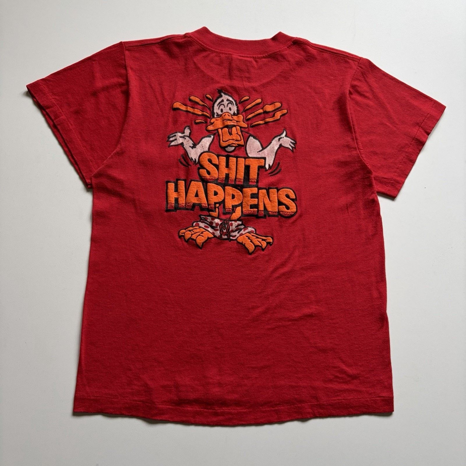Vintage Vintage 80s Shit Happens Pocket Shirt Small Funny Duck Rare Size US S / EU 44-46 / 1 - 1 Thumbnail