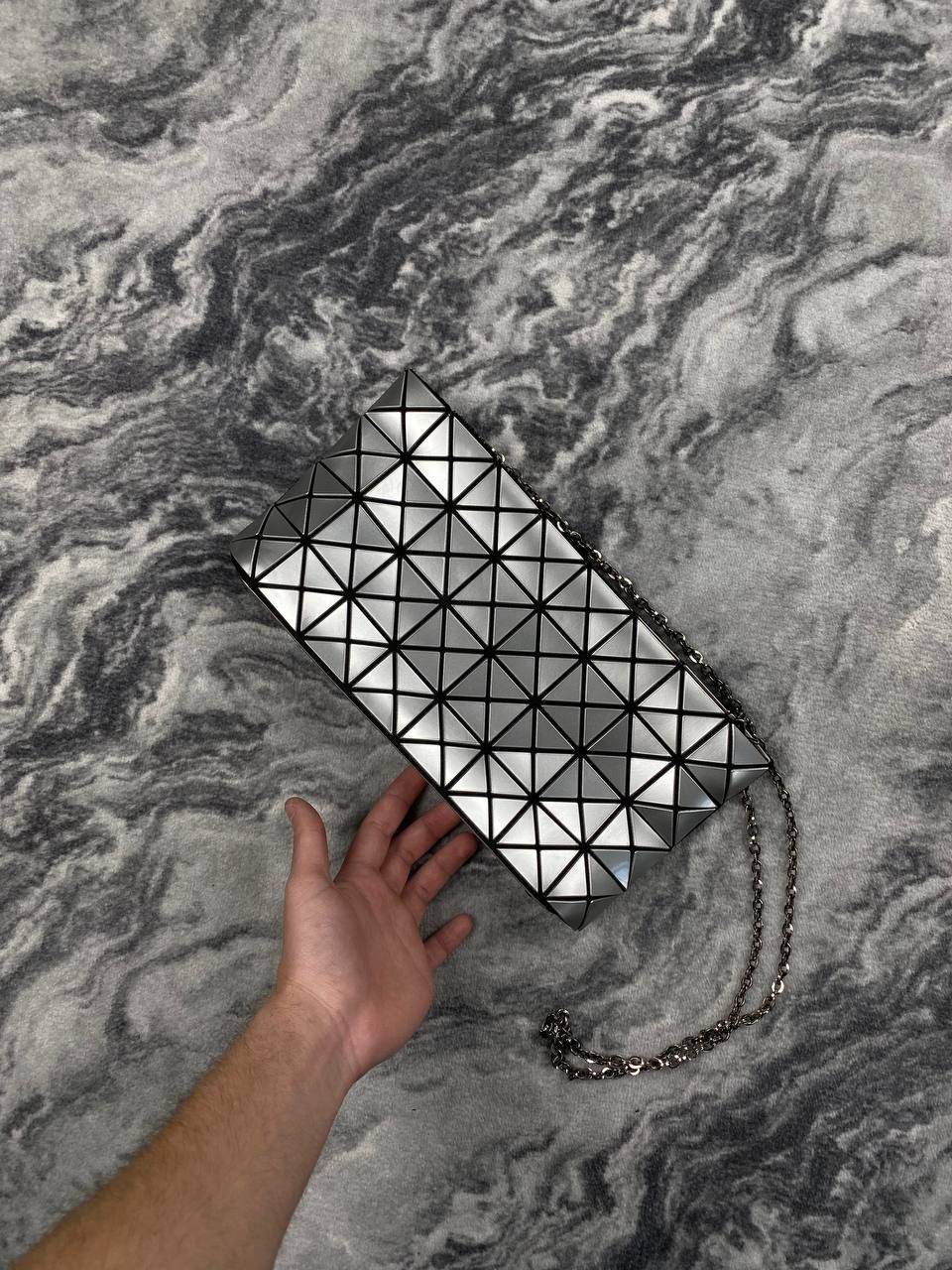 Issey Miyake Bao Bao Bao Bao Issey Miyake Clutch Bag Women Gray Size ONE SIZE - 1 Thumbnail