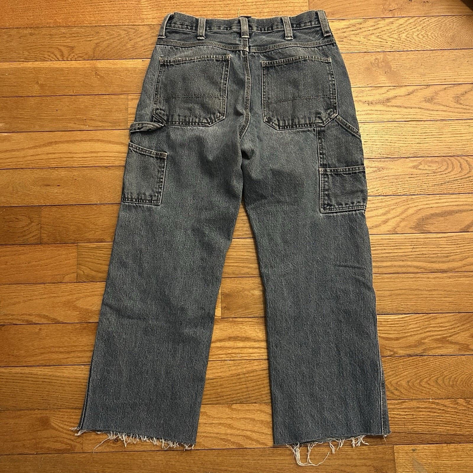 Faded Glory × Vintage Y2K Carpenter Cargo Distressed Cut Off Jeans 30x25 Size US 30 / EU 46 - 4 Thumbnail