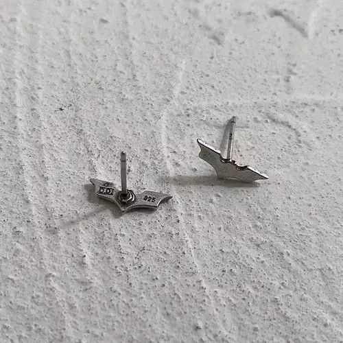 Other 💯 925 silver vintage bat earrings Size ONE SIZE - 3 Thumbnail