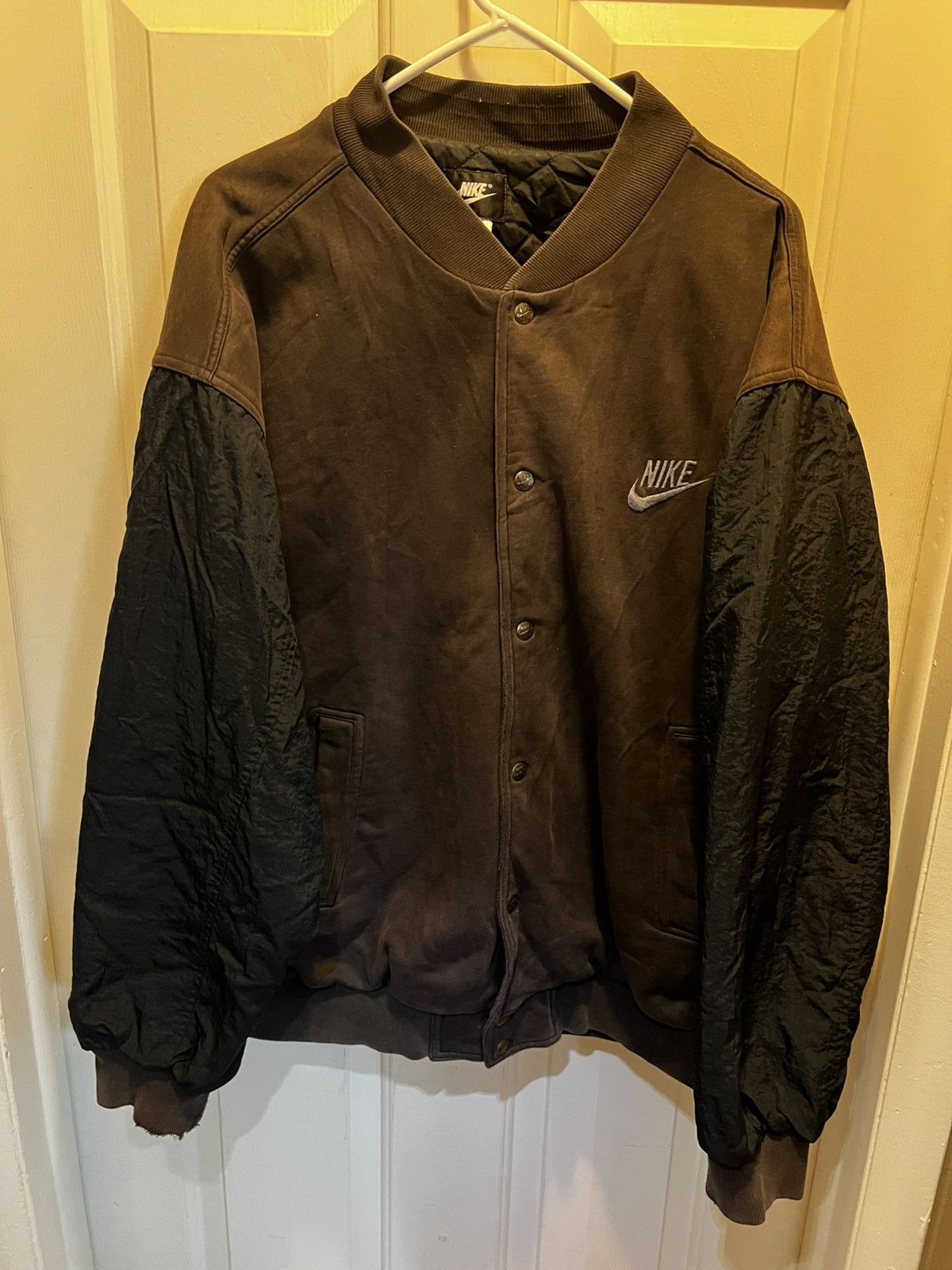 Nike Vintage Nike Air bomber jacket, dark purple, black Size US XL / EU 56 / 4 - 1 Thumbnail
