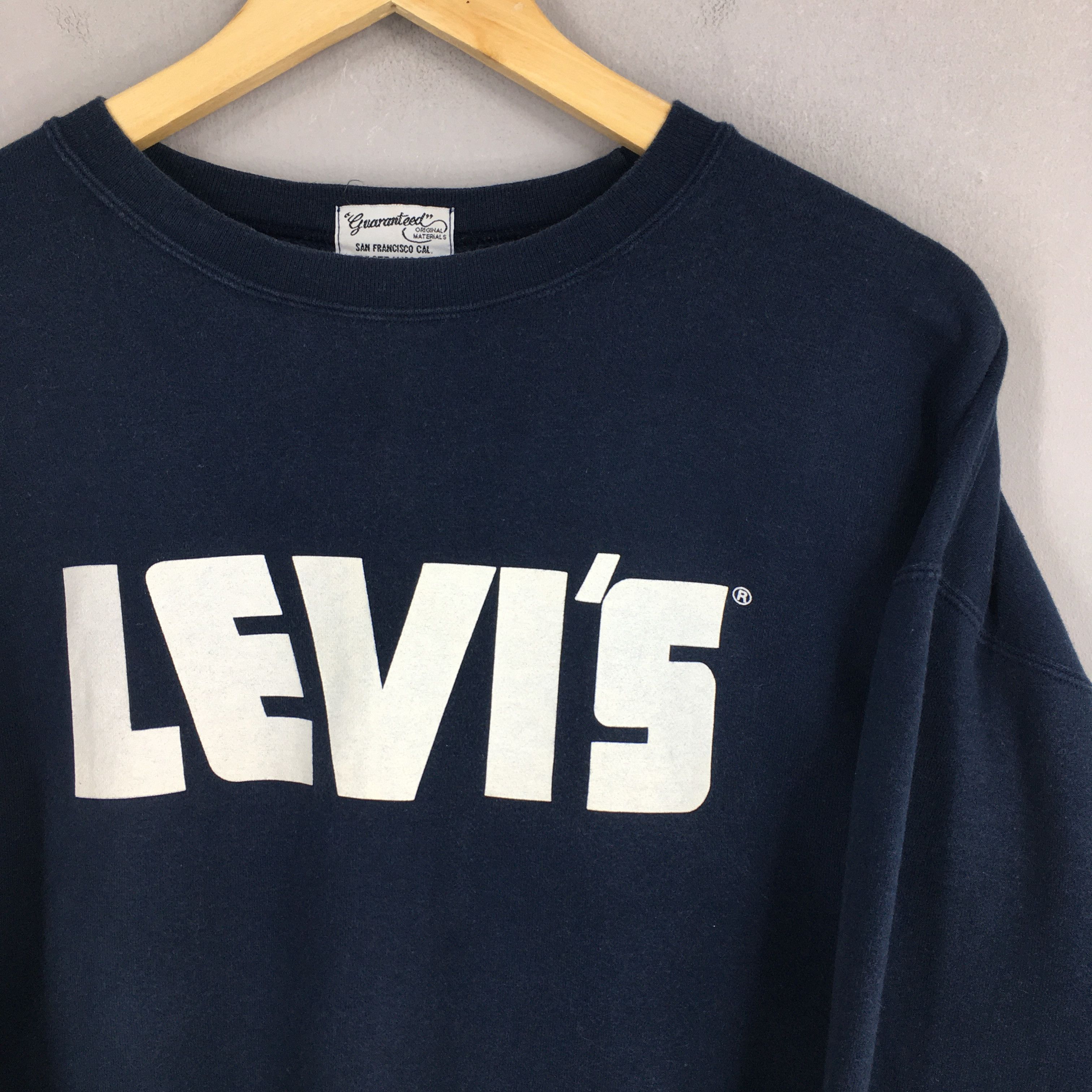 Levi's Vintage 1990's Levis Strauss Blue Sweatshirt Large Size US L / EU 52-54 / 3 - 2 Thumbnail