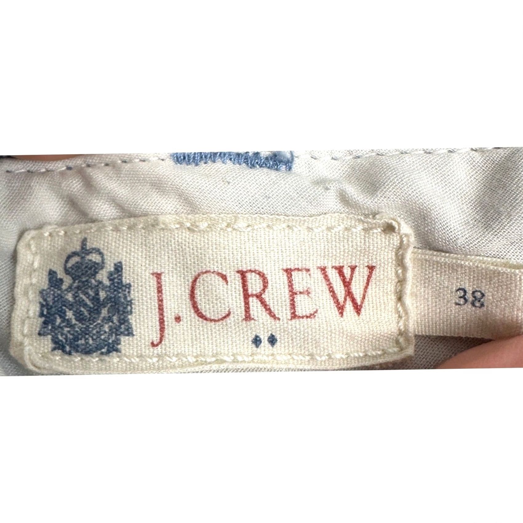 J.Crew J.Crew Linen Blend Shorts 38 Blue Khaki Flat Front Pocket Casual EUC Mens Size US 38 / EU 54 - 3 Thumbnail