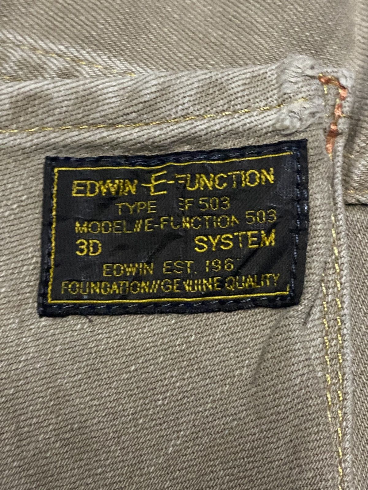 Edwin Vintage Edwin E Function Khakis Curve Leg Jeans Size US 35 - 14 Thumbnail