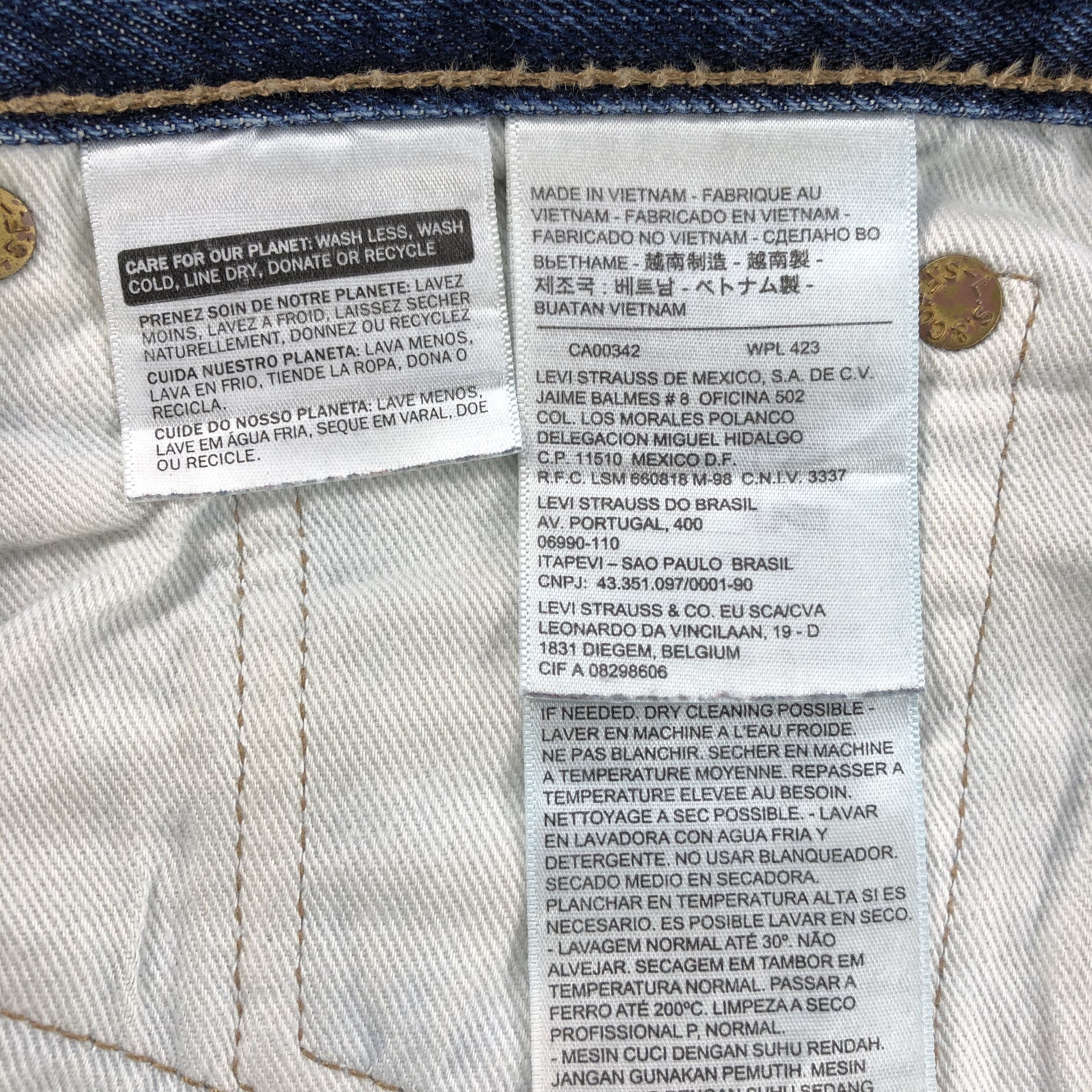 Levi's Vintage Blue Wash Levis 501 Jeans-JM2021 Size US 37 - 10 Thumbnail