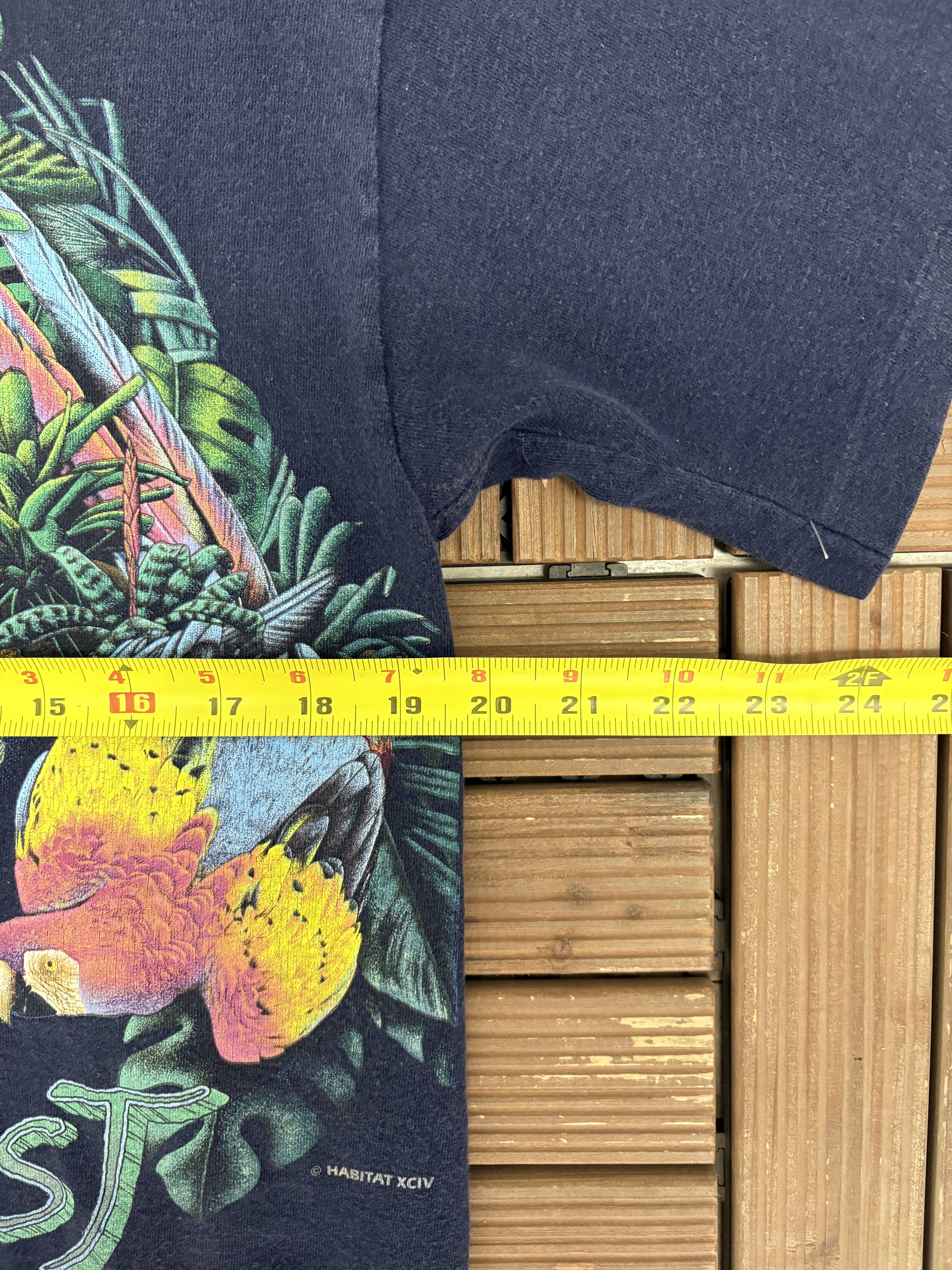 Vintage Wake Up To The Rainforest Vintage Blue T-Shirt Tee Size US M / EU 48-50 / 2 - 8 Thumbnail