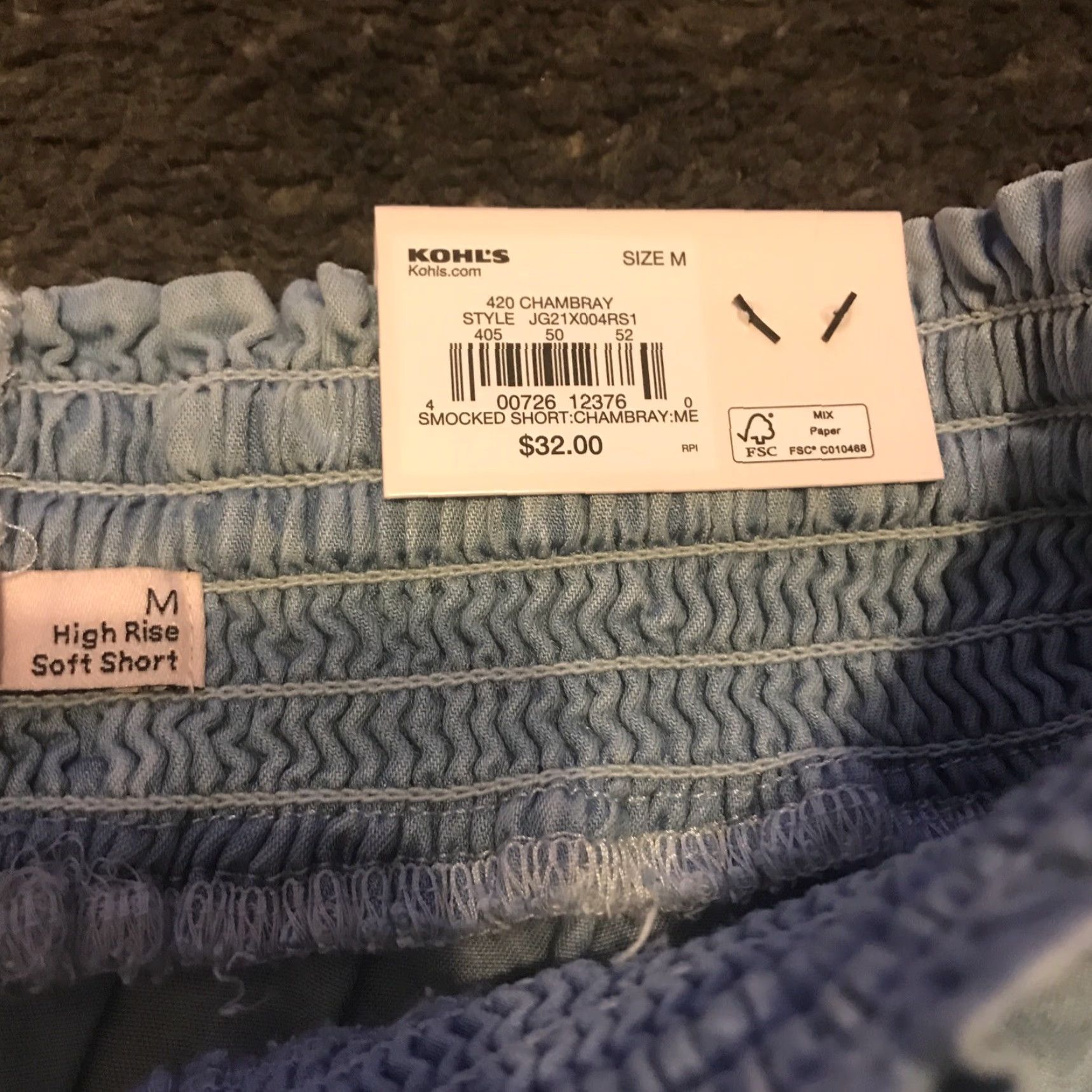 Vintage SO High Rise Soft Shortie Women Size M Blue NEW Size 32" / US 10 / IT 46 - 4 Thumbnail
