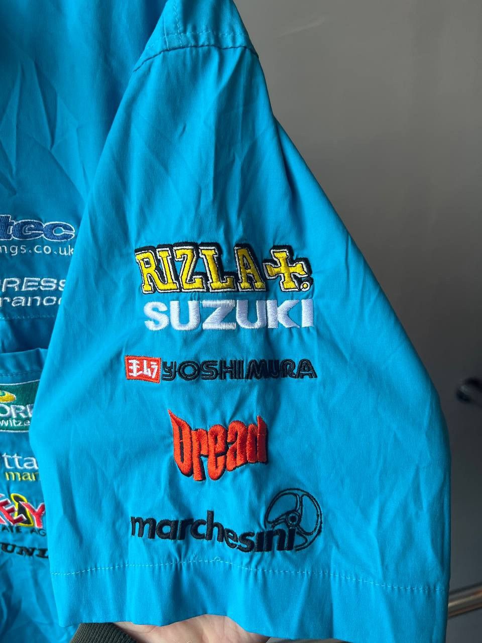 ICON Motorsports SUZUKI RIZLA+ RARE COTTON MOTO RACING BUTTON JERSEY SHIRT XL Size US XL / EU 56 / 4 - 6 Thumbnail