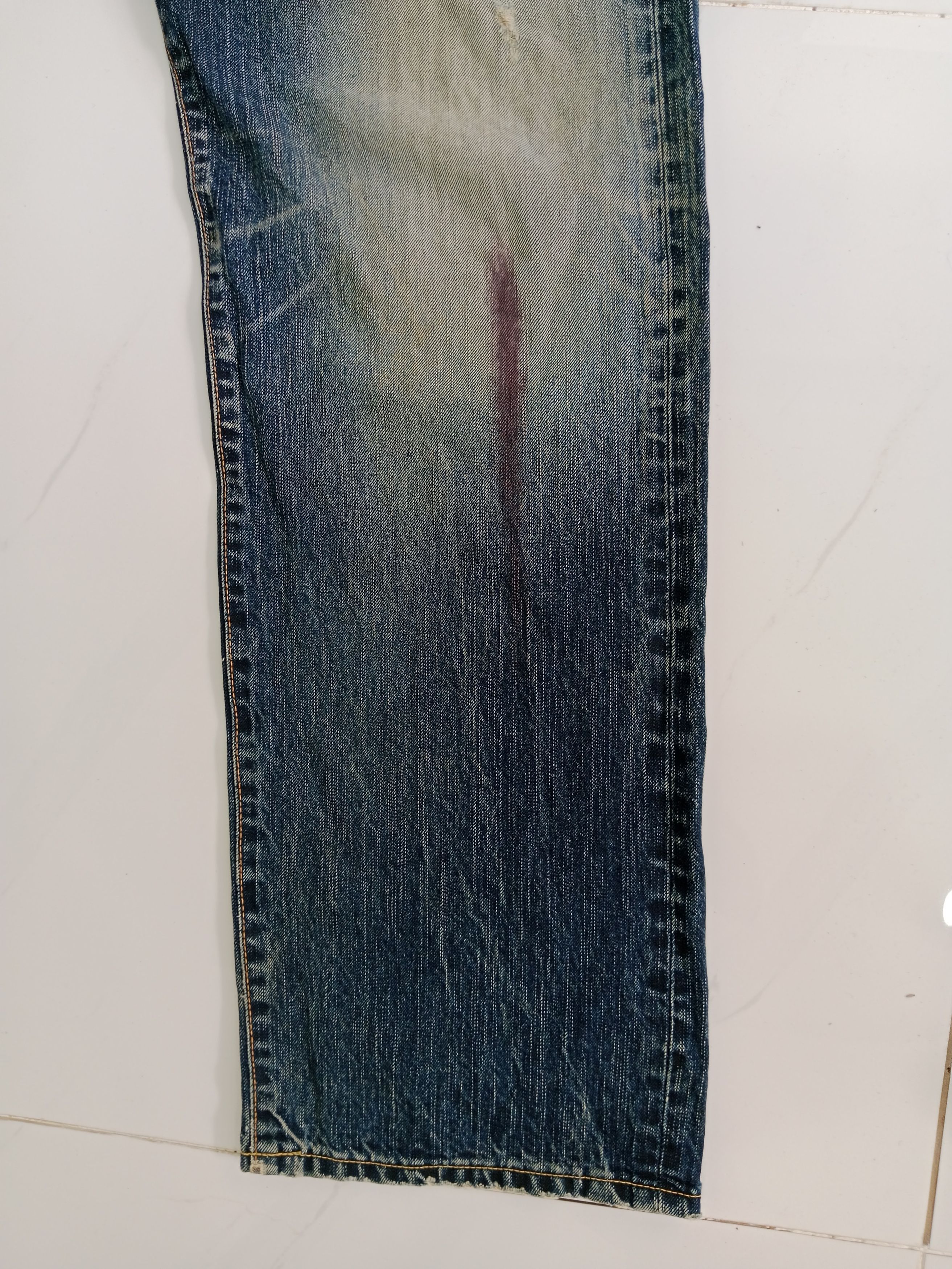 Edwin EDWIN Distressed Jeans Japanese Brand Blue Denim Size US 37 - 6 Thumbnail
