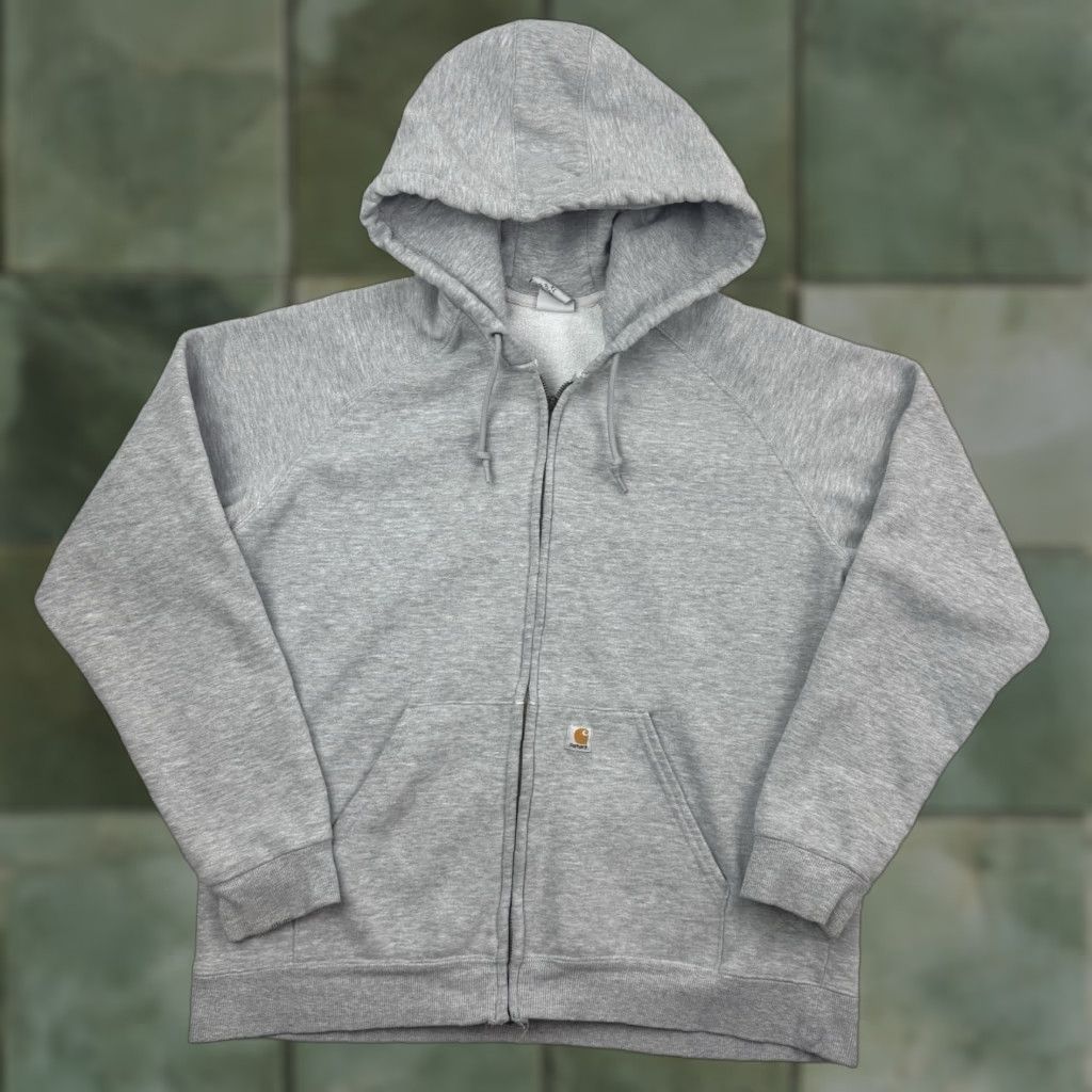 Carhartt VINTAGE Carhartt Full Zip Hoodie Womens XL Gray Pockets Workwear Relaxed Sweatshirt Clothing Size XL / US 12-14 / IT 48-50 - 1 Thumbnail