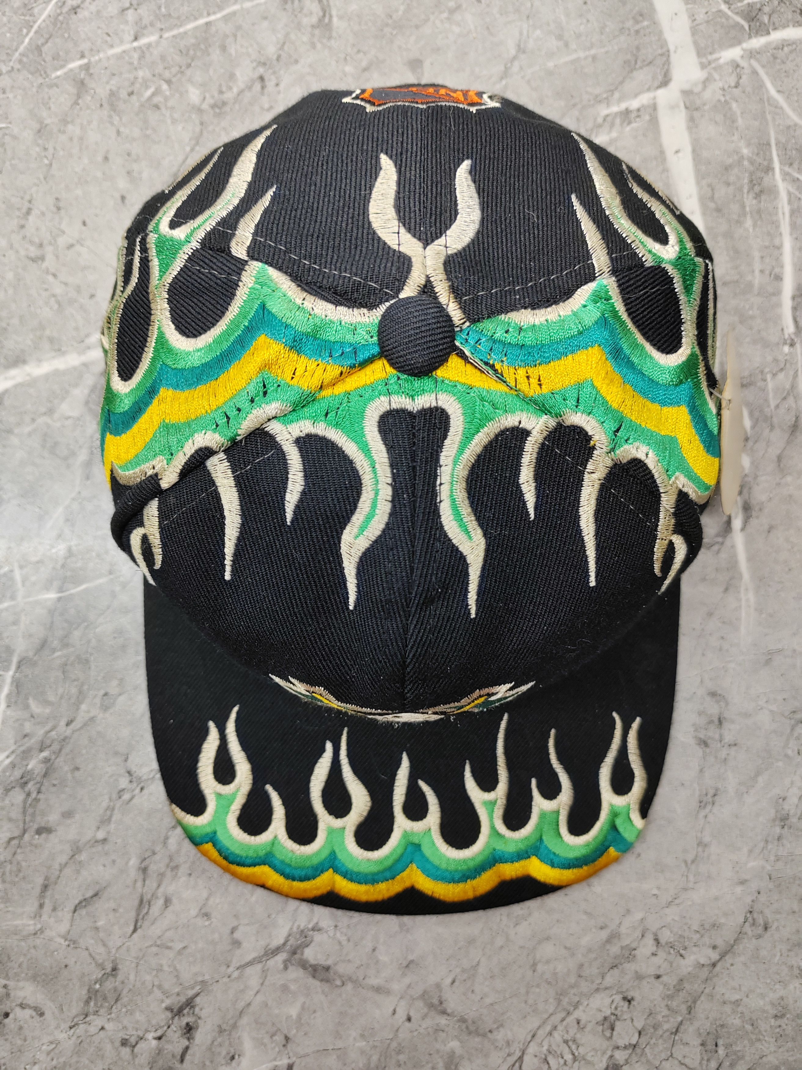 NHL Vintage Mighty Ducks NHL Flames Style Cap Hat Size ONE SIZE - 4 Thumbnail