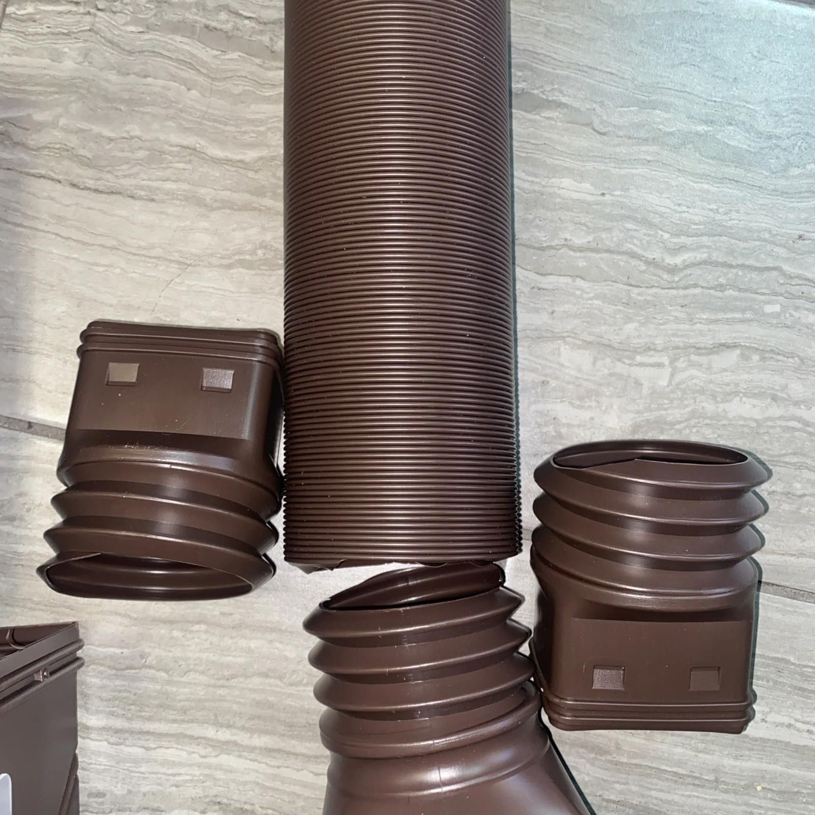 Other VEVOR Corrugated Drain Pipe With Adapters Brown HC3003G2 Size ONE SIZE - 2 Thumbnail